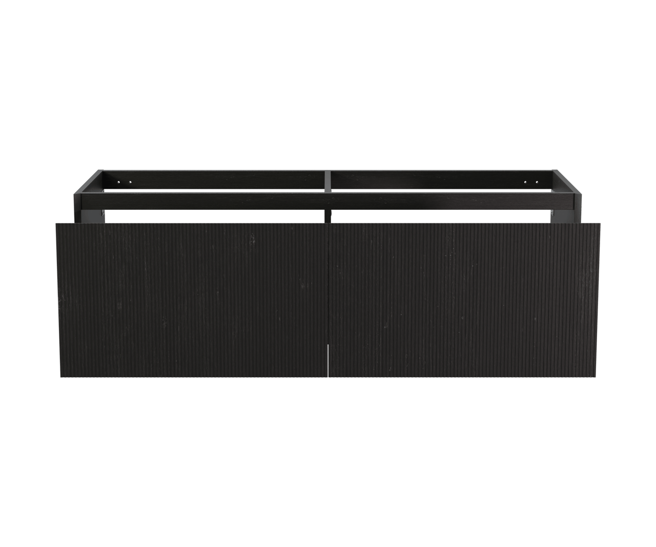 Balmani Fila meuble sous-vasque suspendu 150 x 55 cm placage chêne noir 4 tiroirs