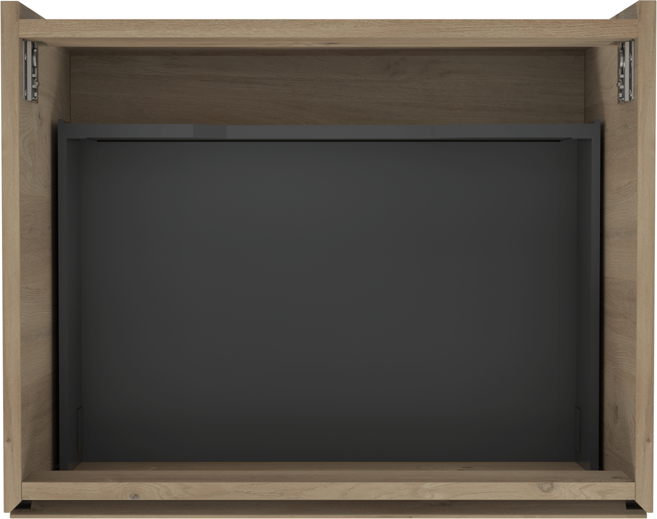 Storke Edge zwevende wastafelonderkast 65 x 52 cm ruw eiken 1 lade