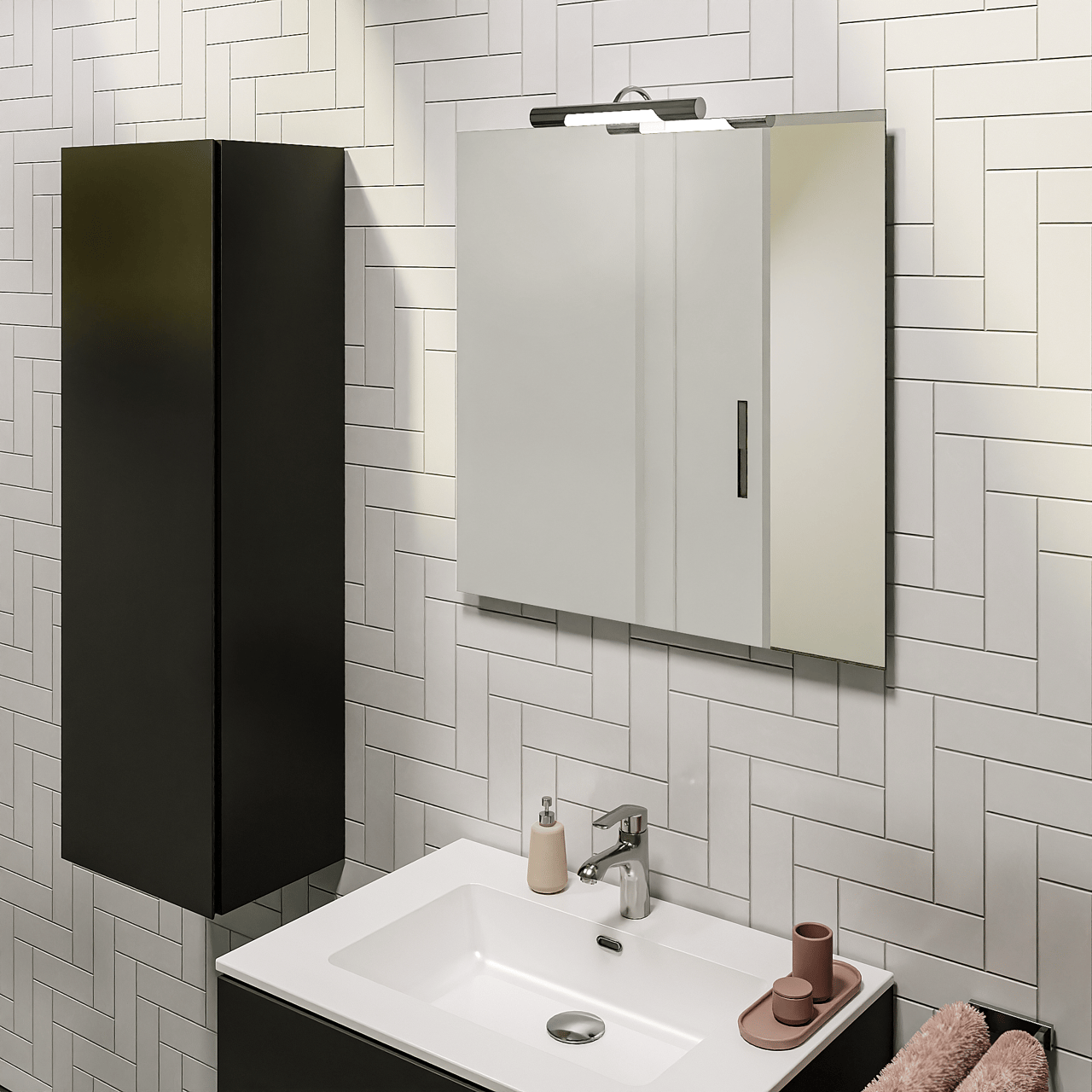 Storke Soto Badspiegel: Rechteckig, 75 x 75 cm