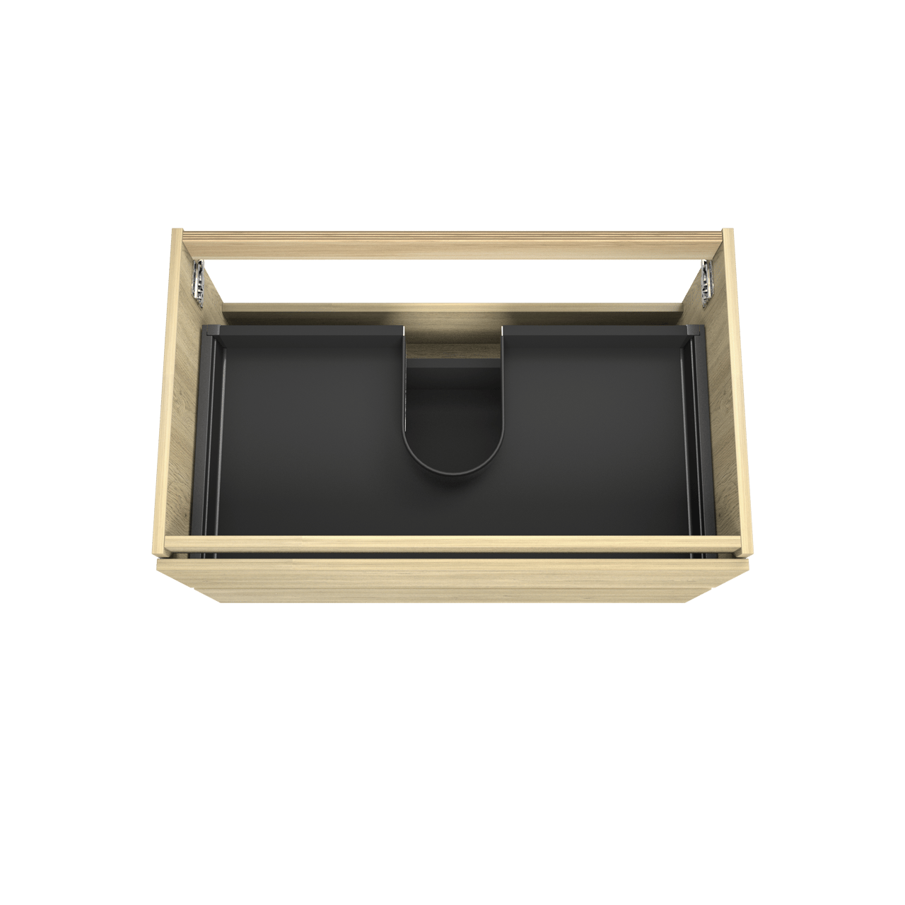 Balmani Lucida zwevende wastafelonderkast 90 x 55 cm verweerd eiken 2 lades