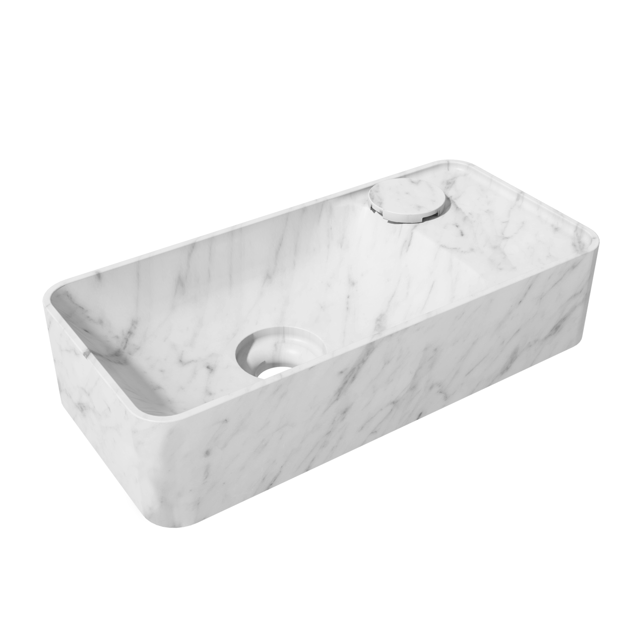 Balmani Fara handenwasser 45 x 22 cm Carrara marmer