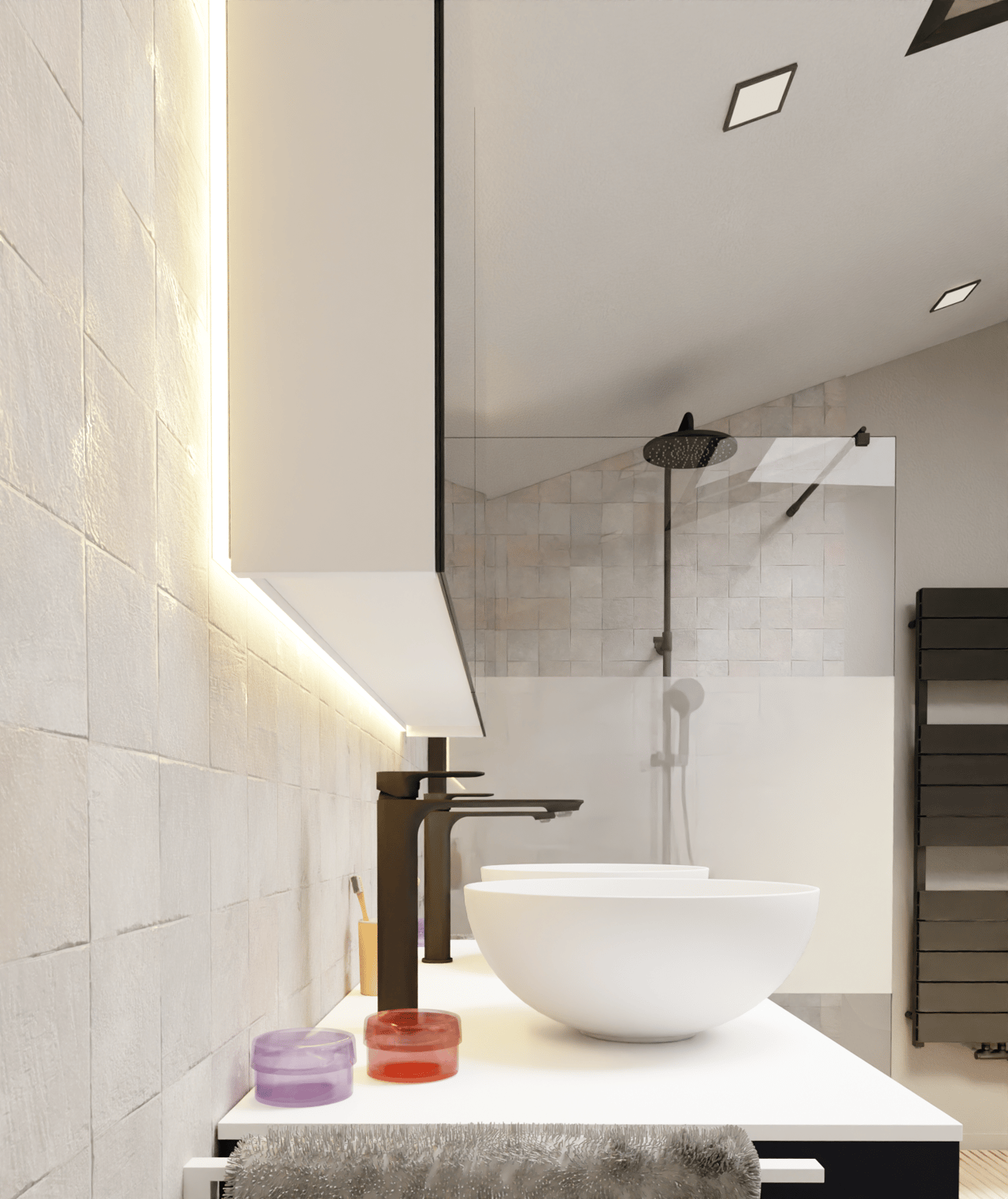 Luca Varess LED verlichting voor spiegelkast 130 x 75 cm