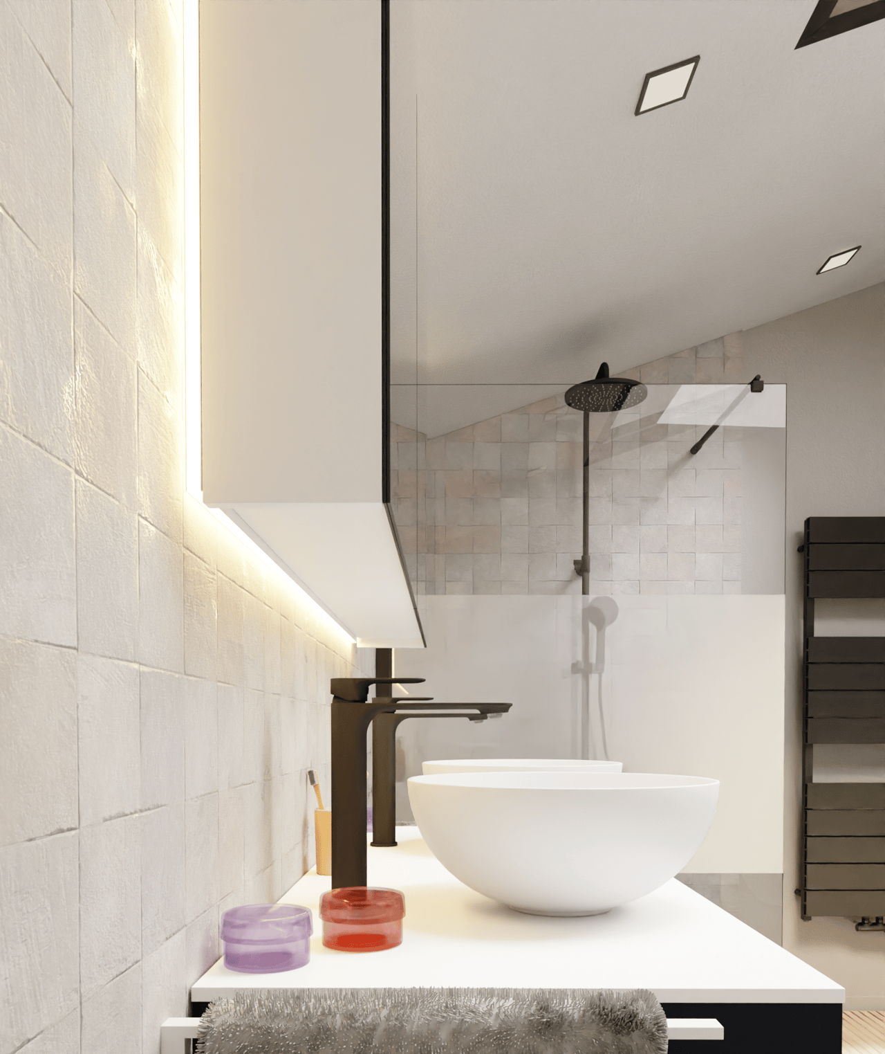 Luca Varess LED Spiegelschrankbeleuchtung: 120 x 75 cm,