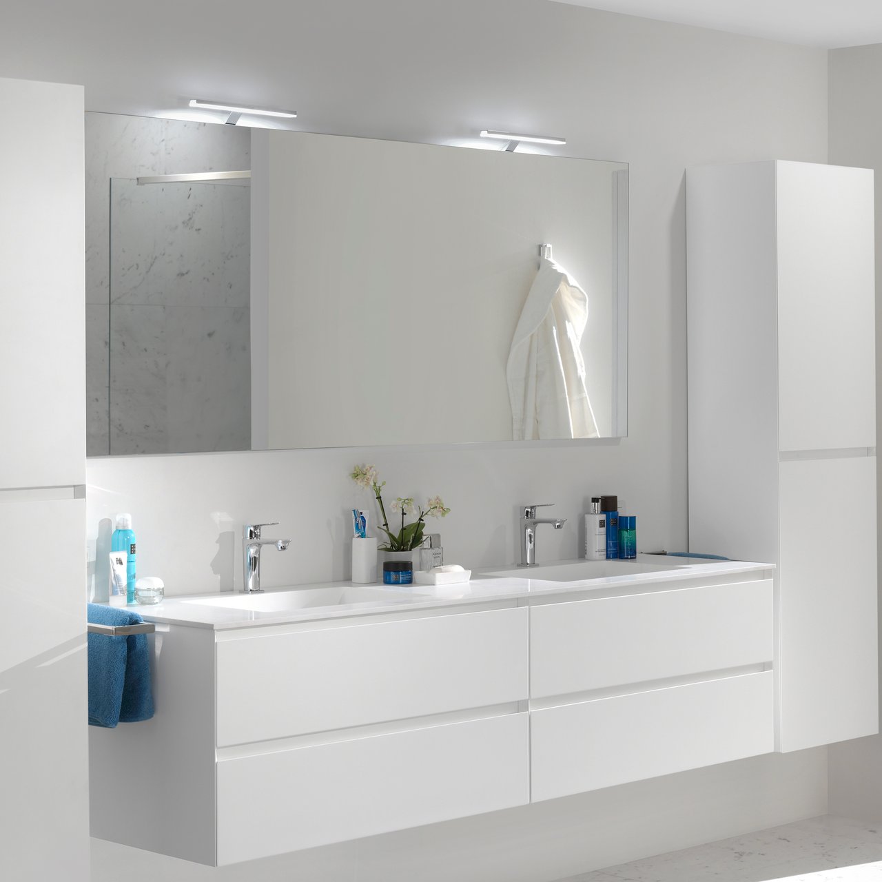 Balmani Zen rechteckiger Badezimmerspiegel 180 x 78 cm