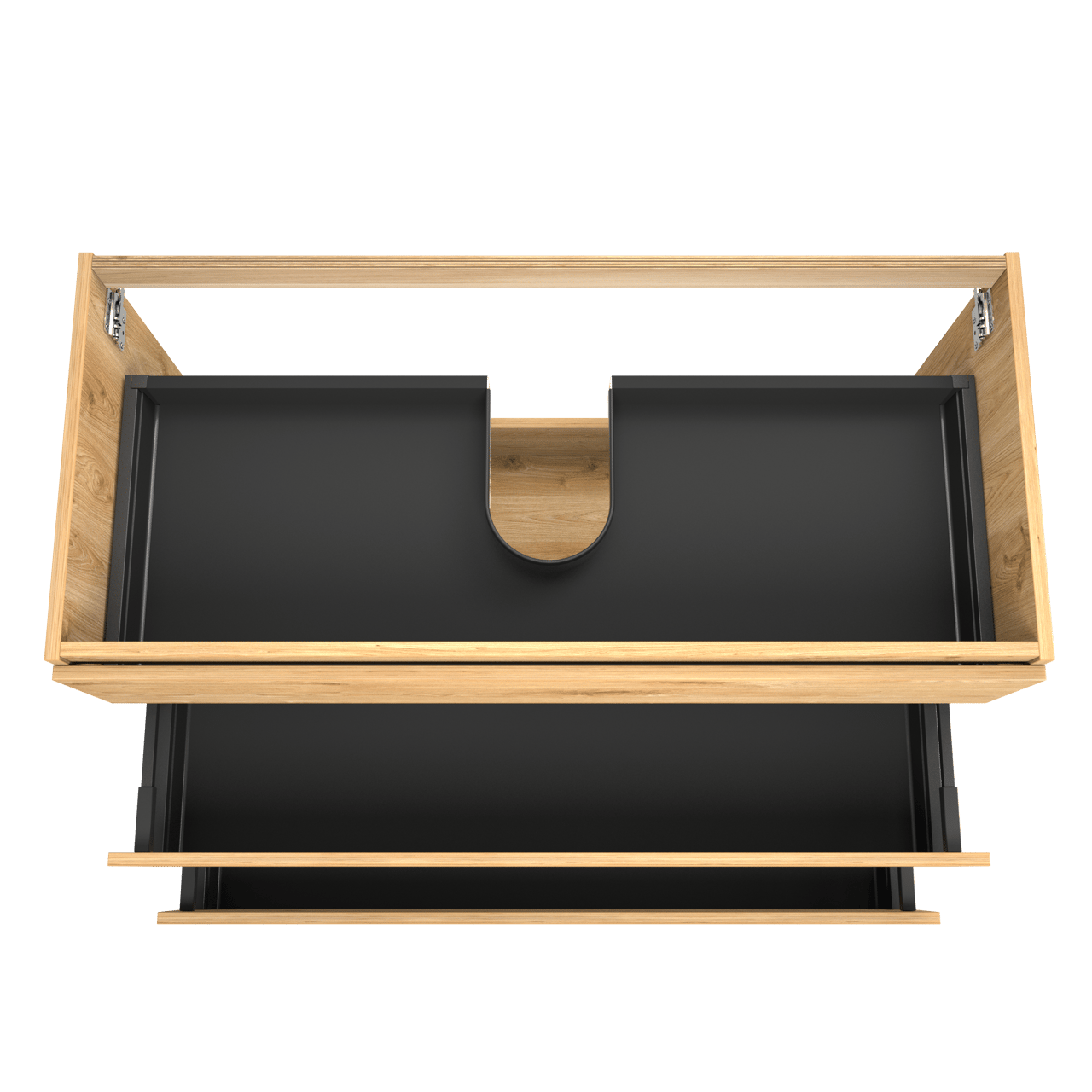 Balmani Lucida meuble sous-vasque a poser 120 x 55 cm chêne brut 3 tiroirs