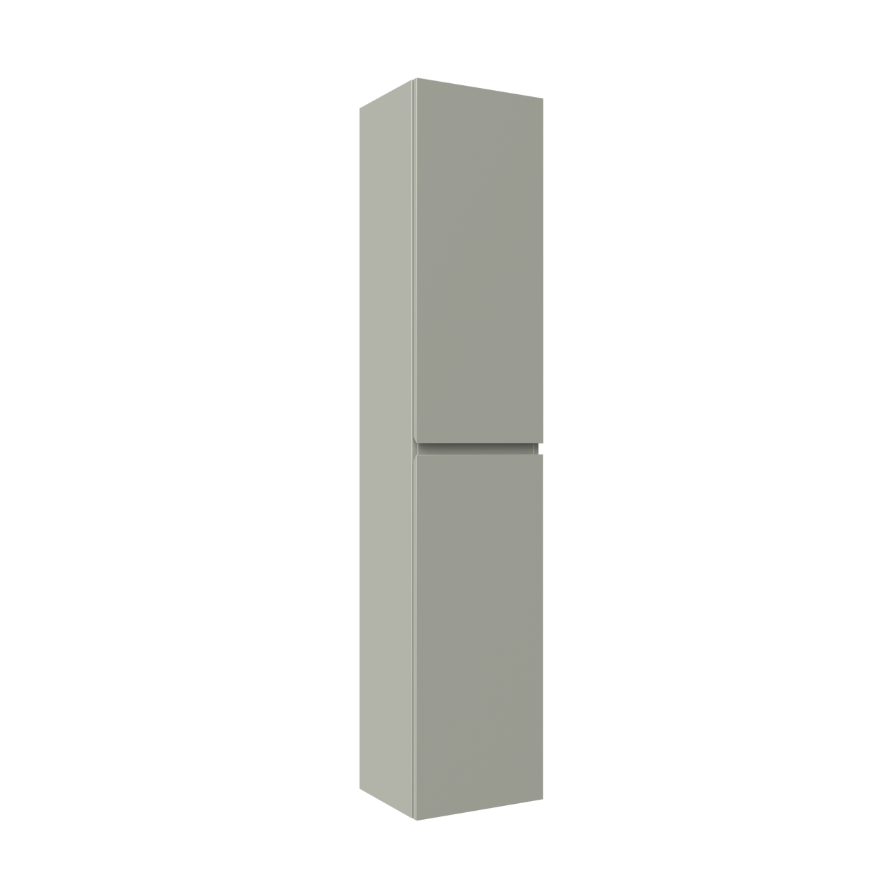 Linie Lado hängender Hochschrank Greige 35 x 30 x 170 cm