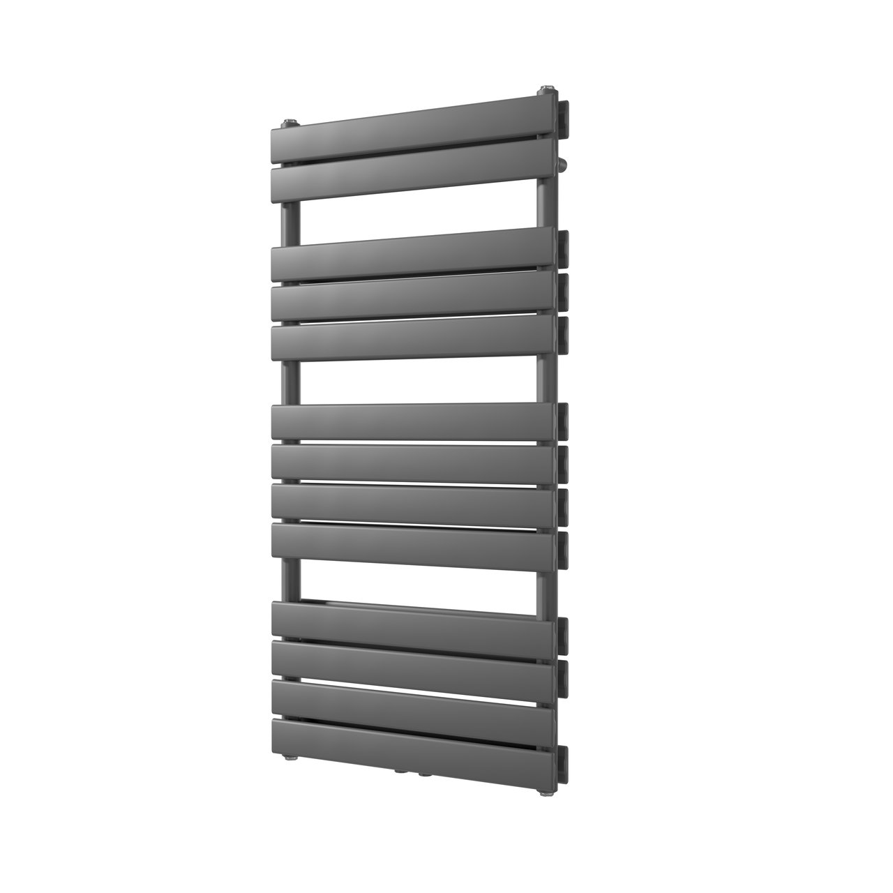 Vipera Vulcan dubbele handdoekradiator 60 x 123 cm centrale verwarming antraciet grijs zij- en middenaansluiting 1.256W