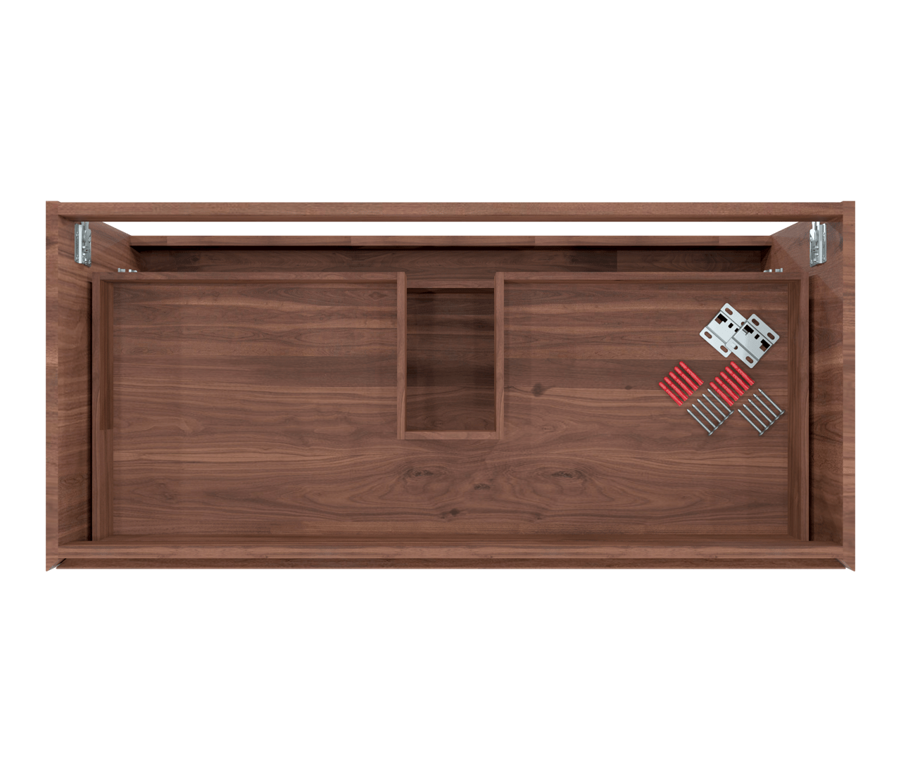 Balmani Mitra meuble sous-lavabo suspendu 120 x 55 cm noyer Américain 2 tiroirs