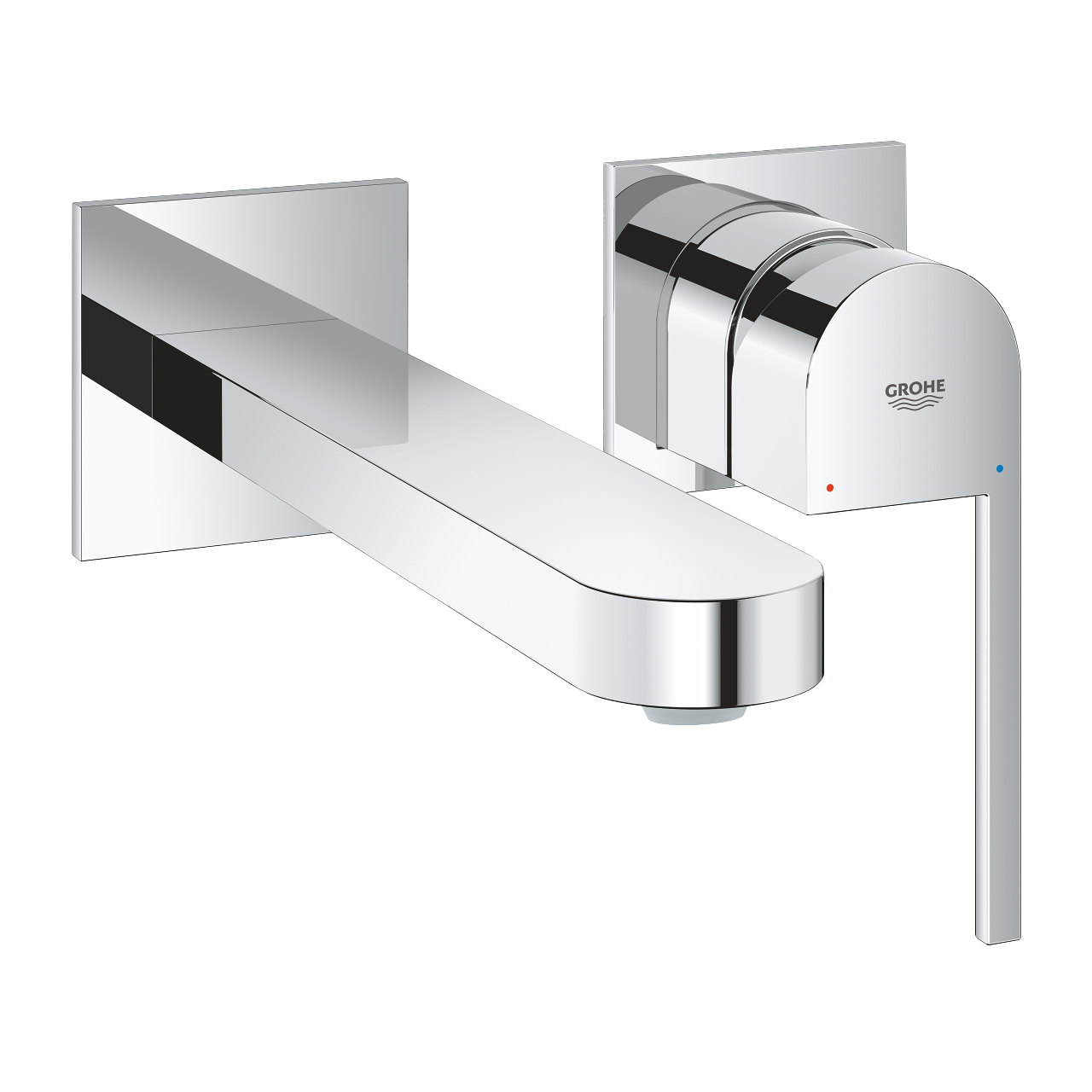 Grohe Plus robinet mural lavabo chrome brillant