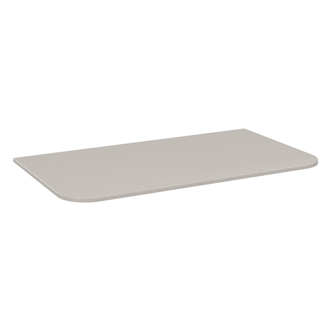Storke Tavola Soft enkel wastafelblad beige granita solid surface 80 x 46 cm