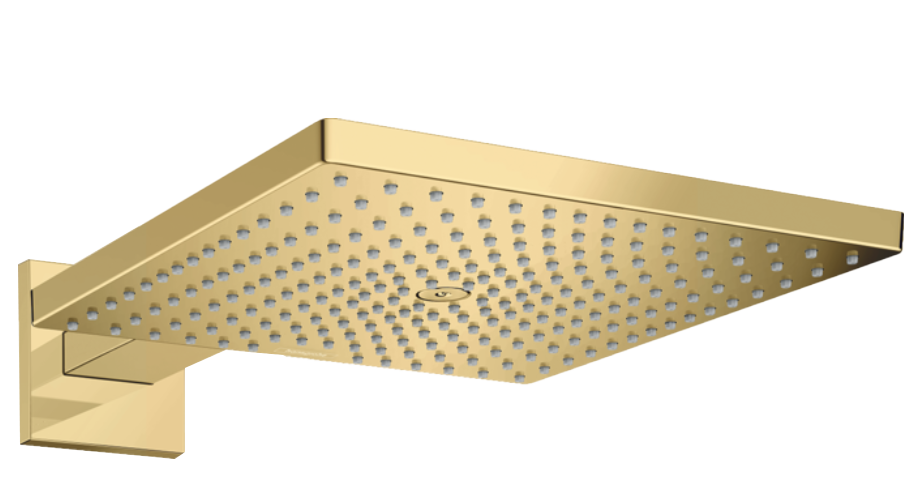 Hansgrohe Raindance standard quadratische kopfdusche Regen-Duschkopf Ø30cm Polished Gold Optic