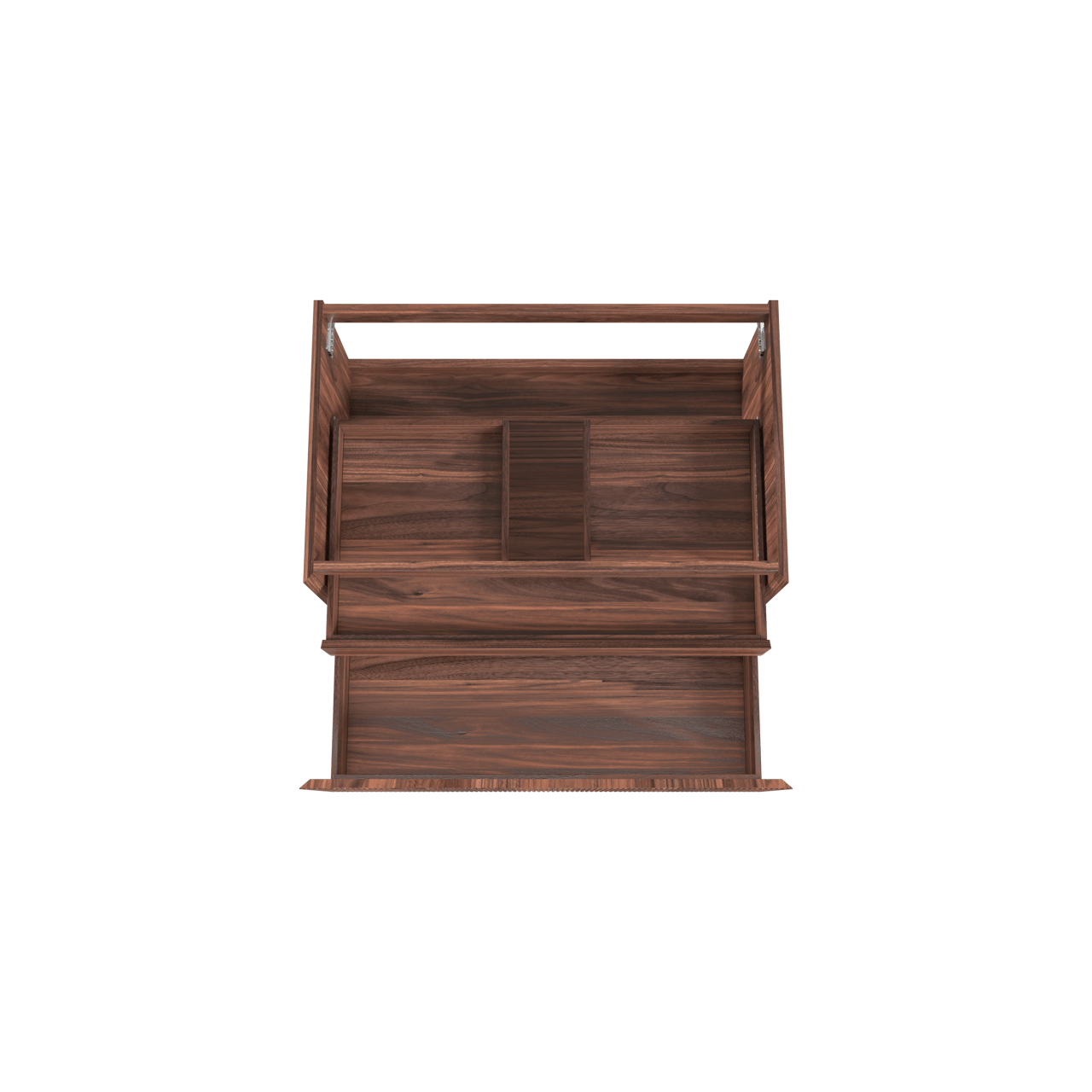 Balmani Fila zwevende wastafelonderkast 90 x 55 cm fineer notelaar 2 lades