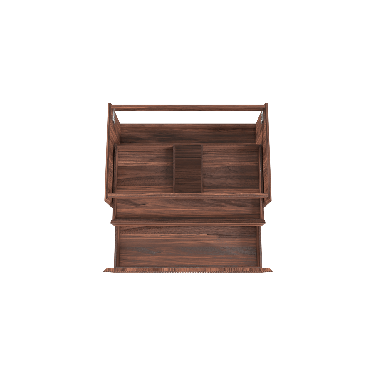 Balmani Fila meuble sous-lavabo suspendu 90 x 55 cm placage noyer 2 tiroirs