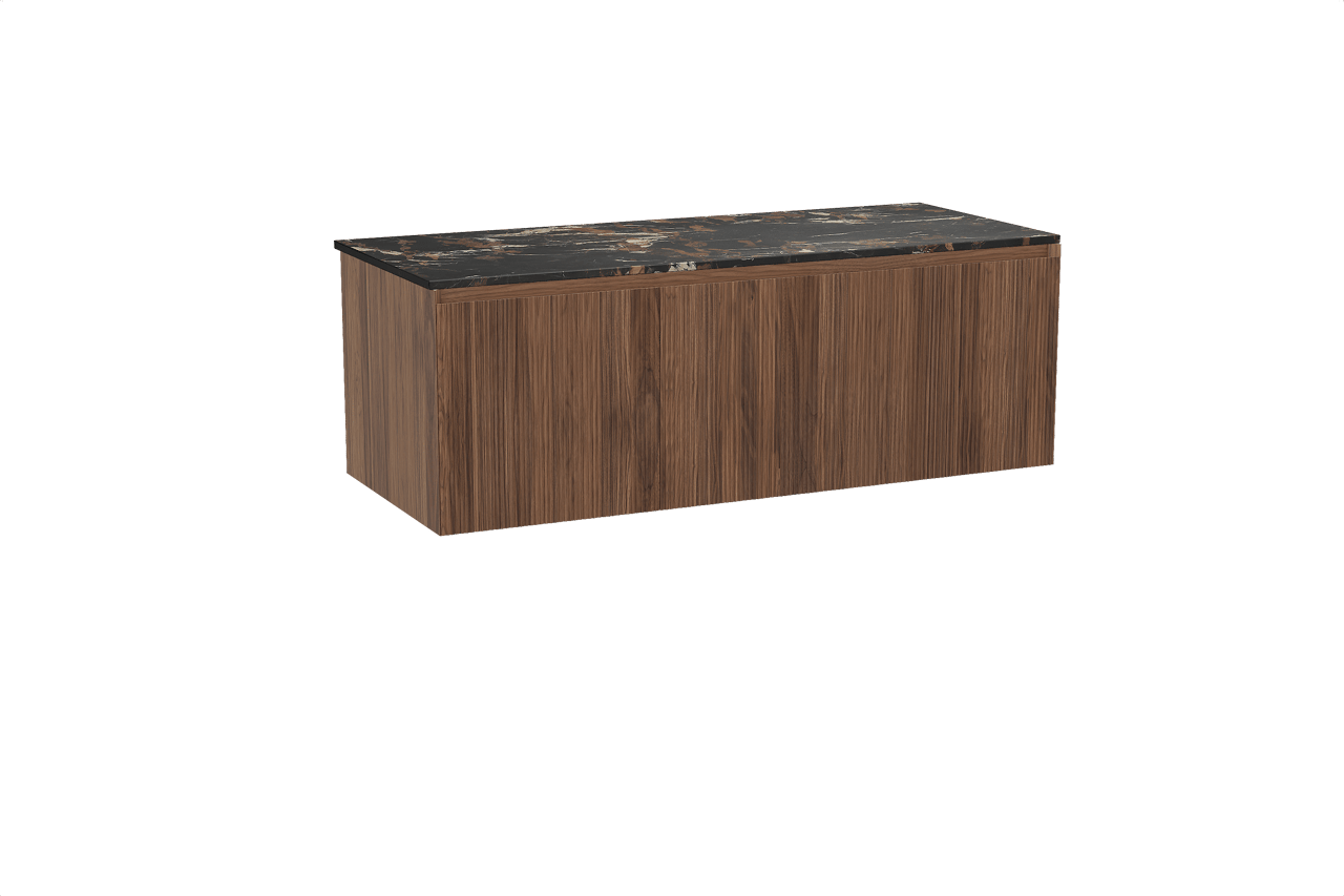 Balmani Fila Badmöbel Set mit Stretto Waschtischplatte für Aufsatzwaschbecken