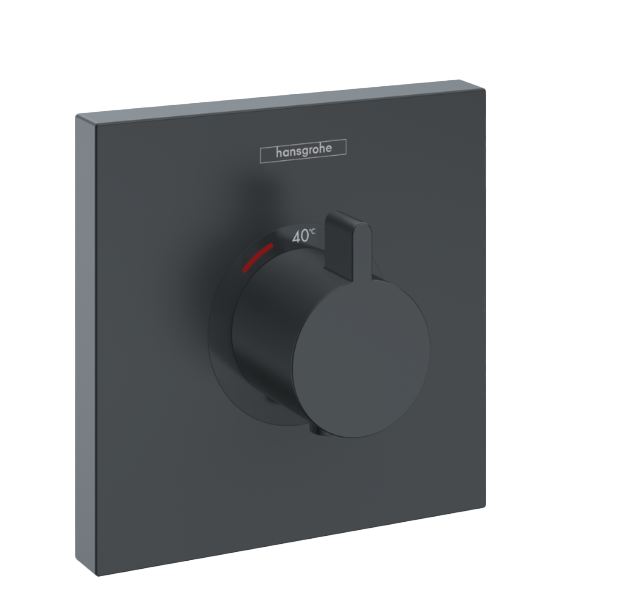 Hansgrohe Showerselect Highflow thermostat de douche encastré noir mat