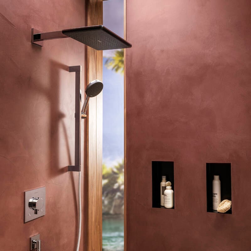 Hansgrohe Raindance Alive Q Tête de douche rectangulaire, 1 jet, 21/34cm chrome