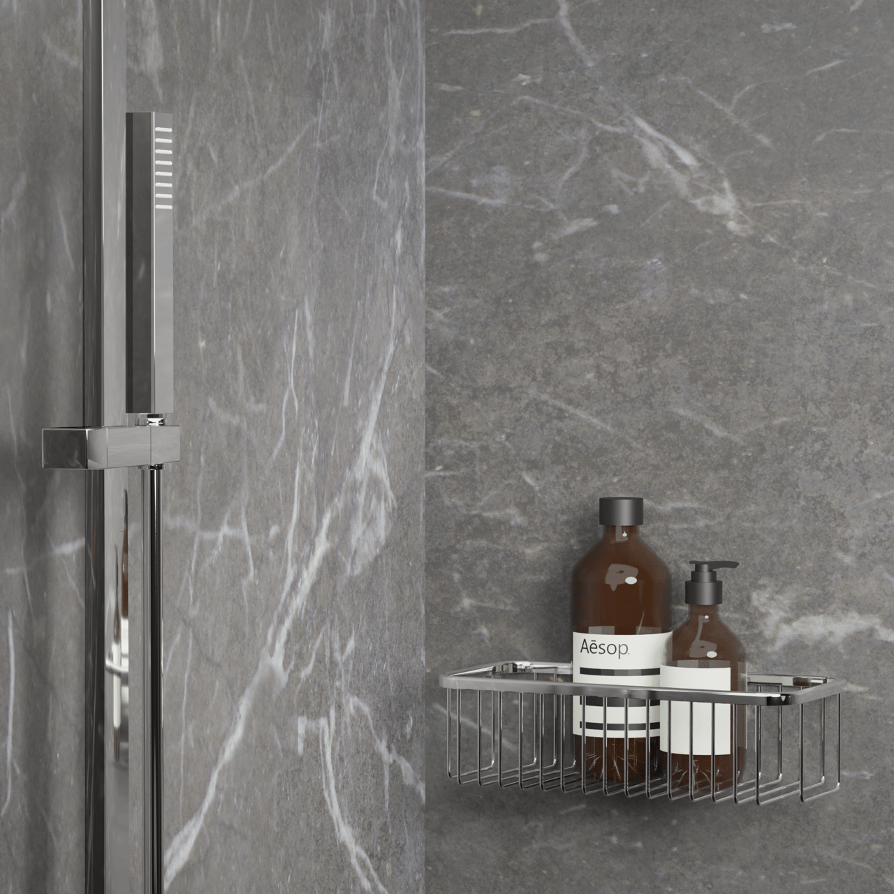 Blaufoss Jenna porte-savon mural chrome 30 cm