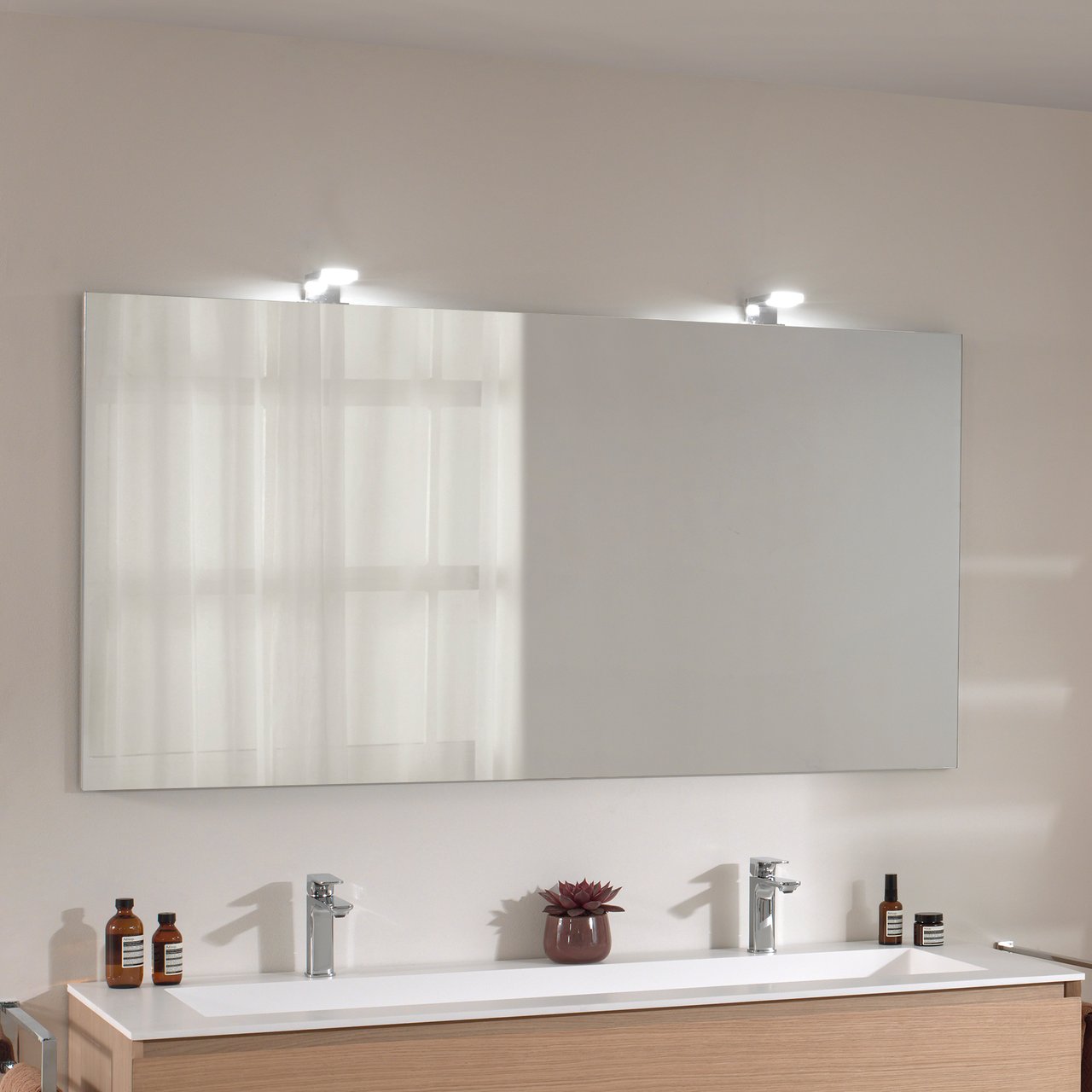 Balmani Zen rechthoekig badkamerspiegel 150 x 78 cm