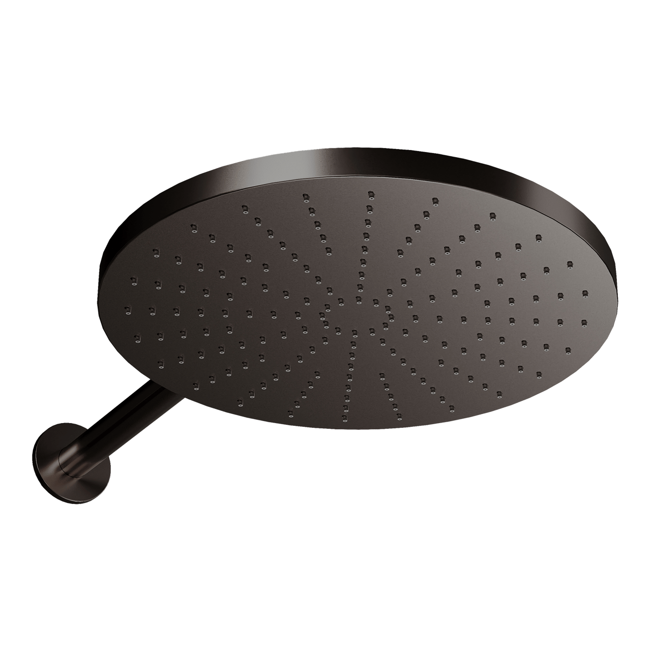 Blaufoss Nola 300 Duschkopf Rund, 30 cm, Wandmontage, Brushed GunMetal