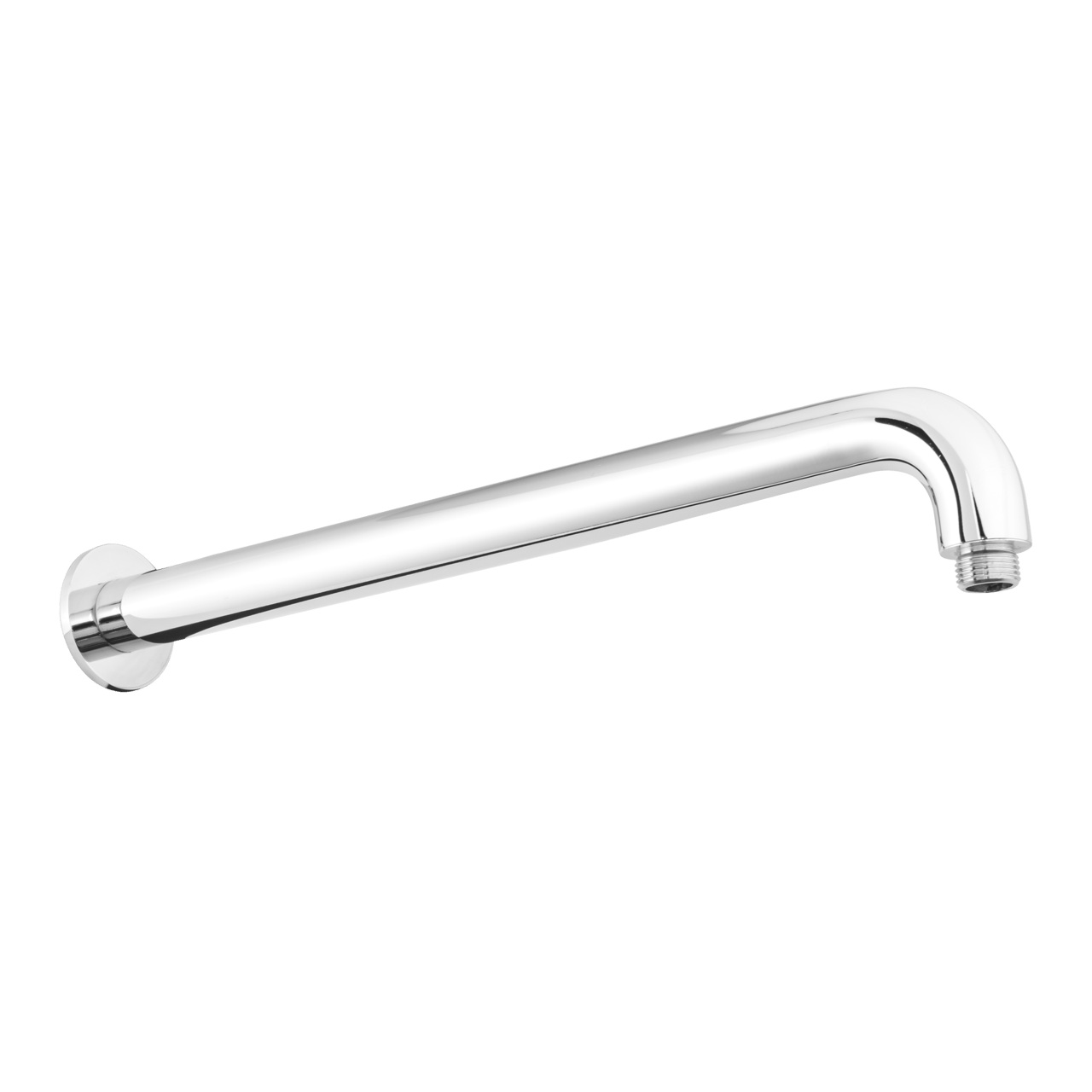 Blaufoss Round Wandanschluss für Kopfbrause: 40 cm, Chrom glänzend