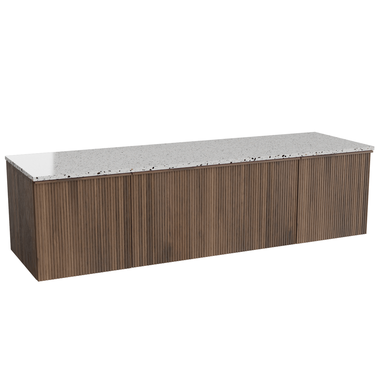 Balmani Forma meuble salle de bains suspendu 180 x 55 cm noyer ...