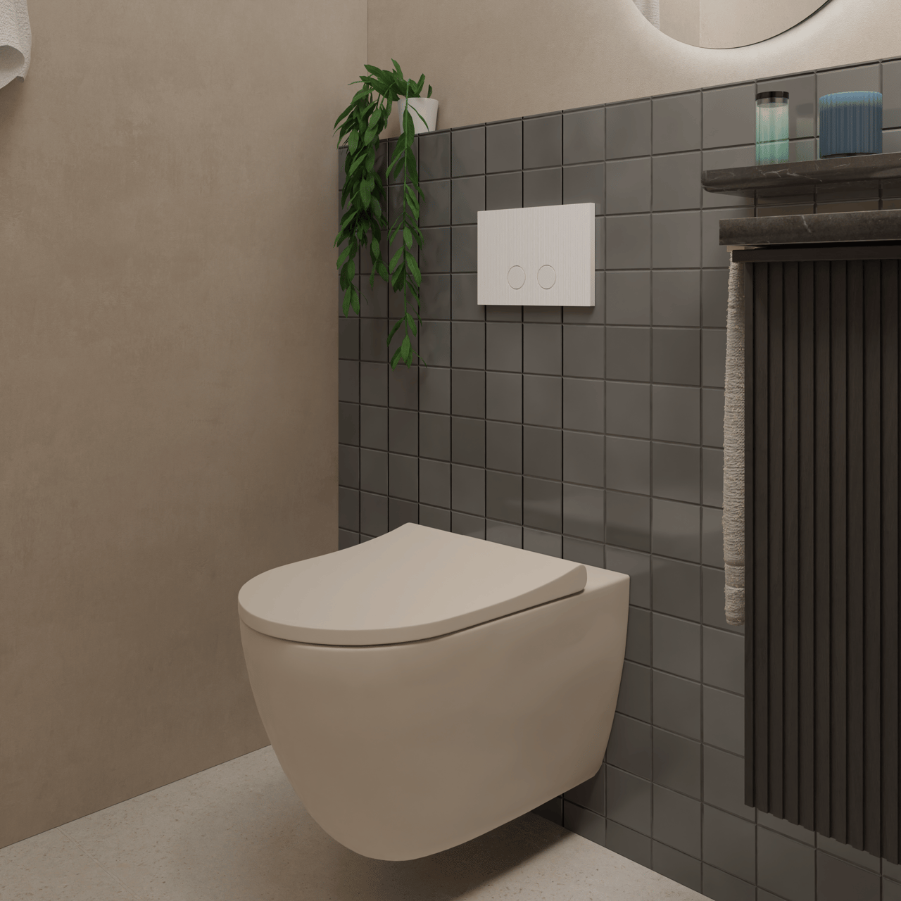 Presa Ribs bedieningsplaat Mat Wit voor UP320 of UP720 inbouwreservoir