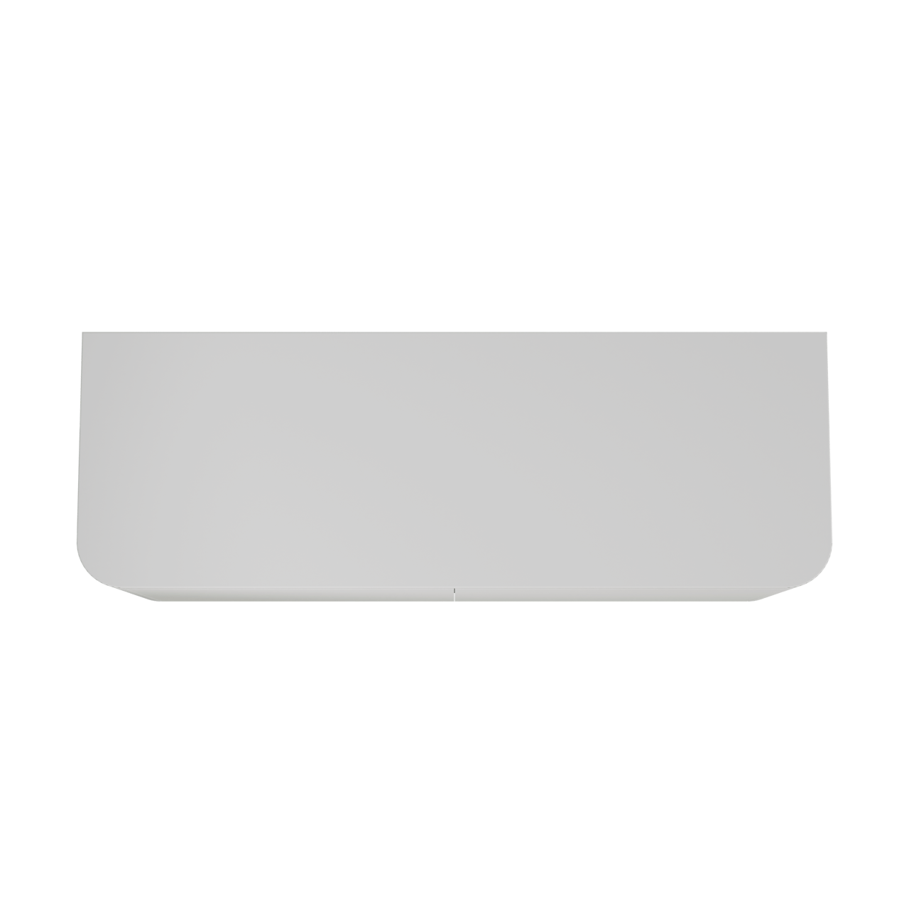 Balmani Moon hängendes Möbelstück Set: 160 x 55 cm, Weiß matt, mit Moon Einzel- oder Doppel Waschtischplatte, Solid Surface Weiß matt