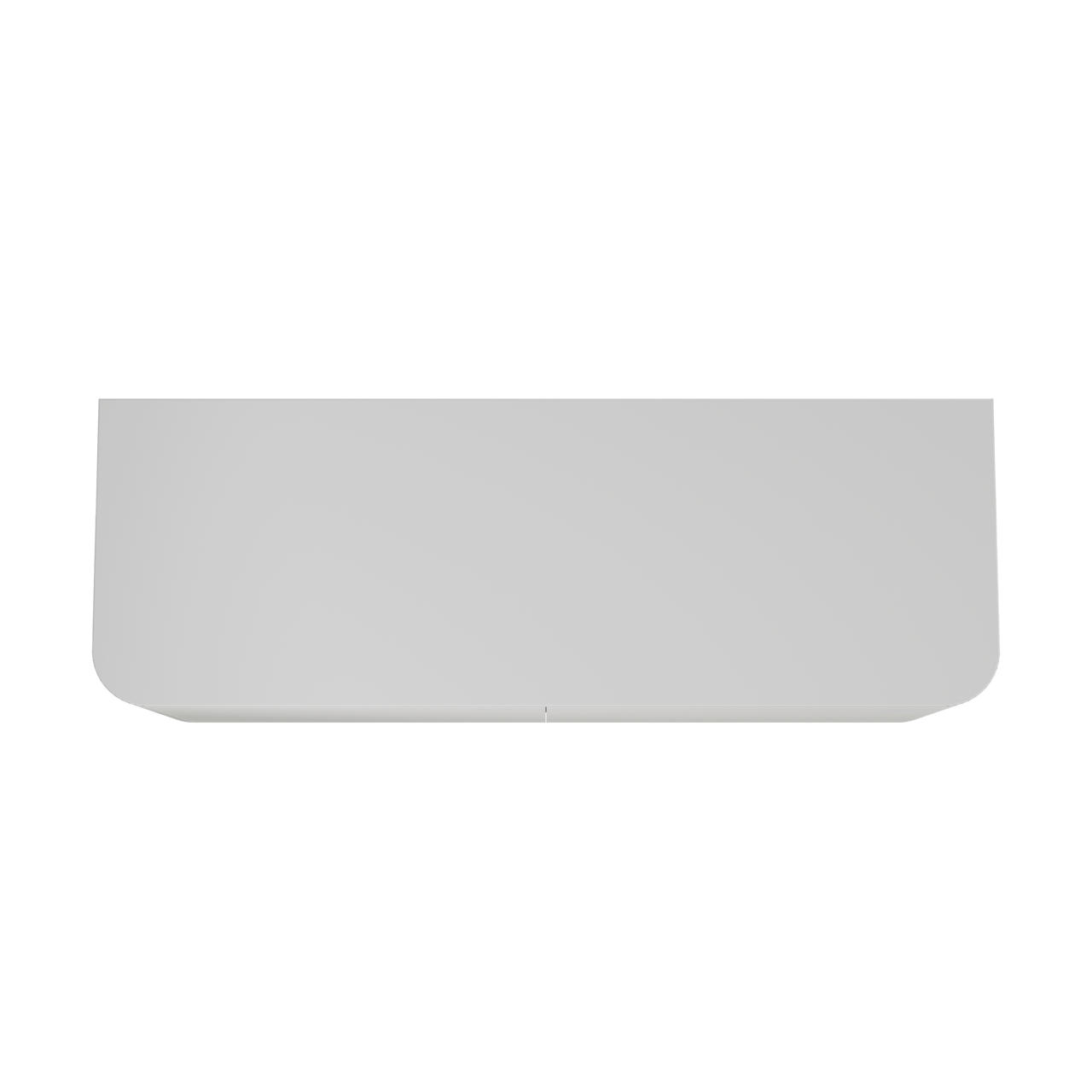 Balmani Moon hängendes Möbelstück Set: 160 x 55 cm, Weiß matt, mit Moon Einzel- oder Doppel Waschtischplatte, Solid Surface Weiß matt