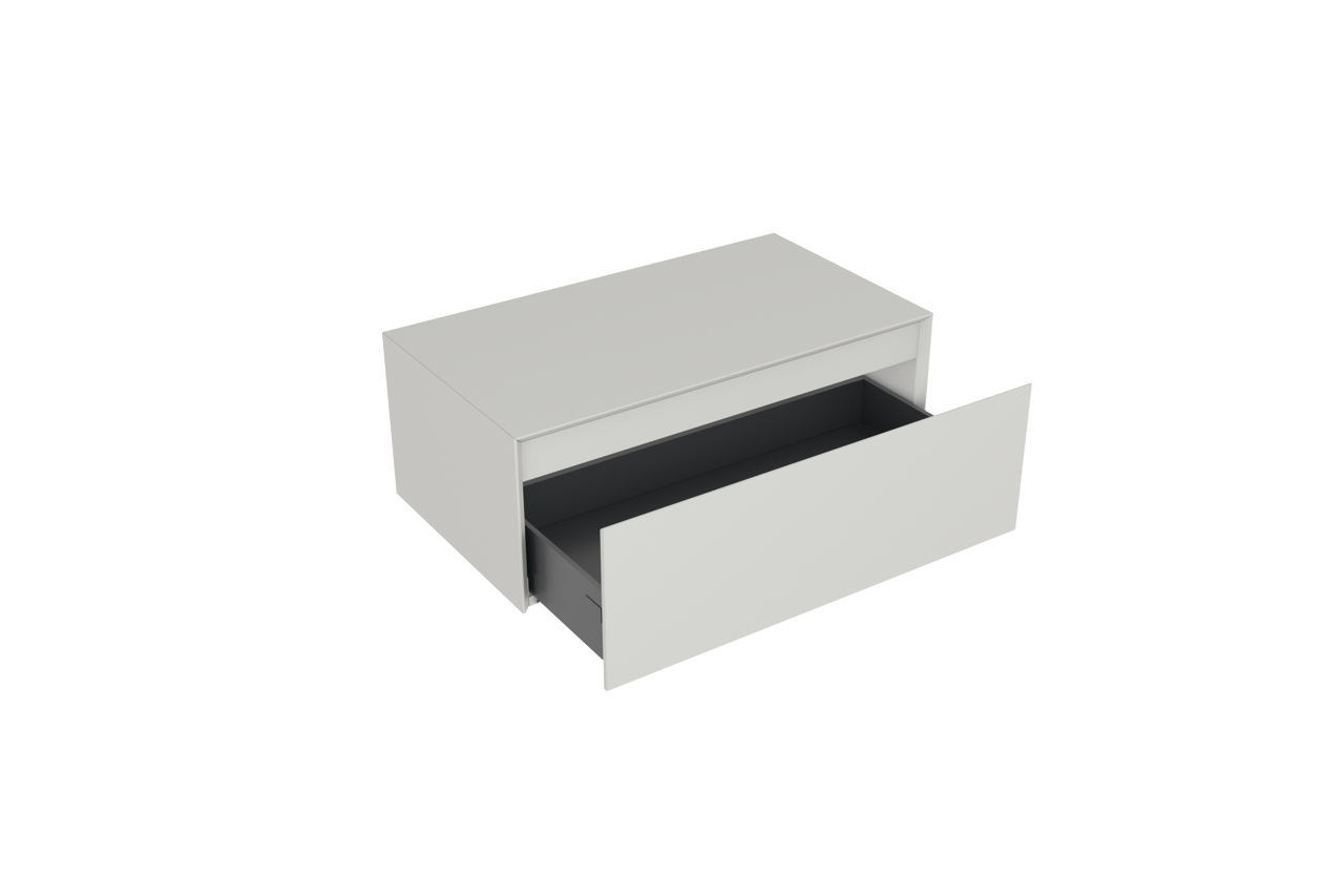 Storke Edge Modulo zwevende wastafelonderkast 85 x 48 cm mat wit 1 lade
