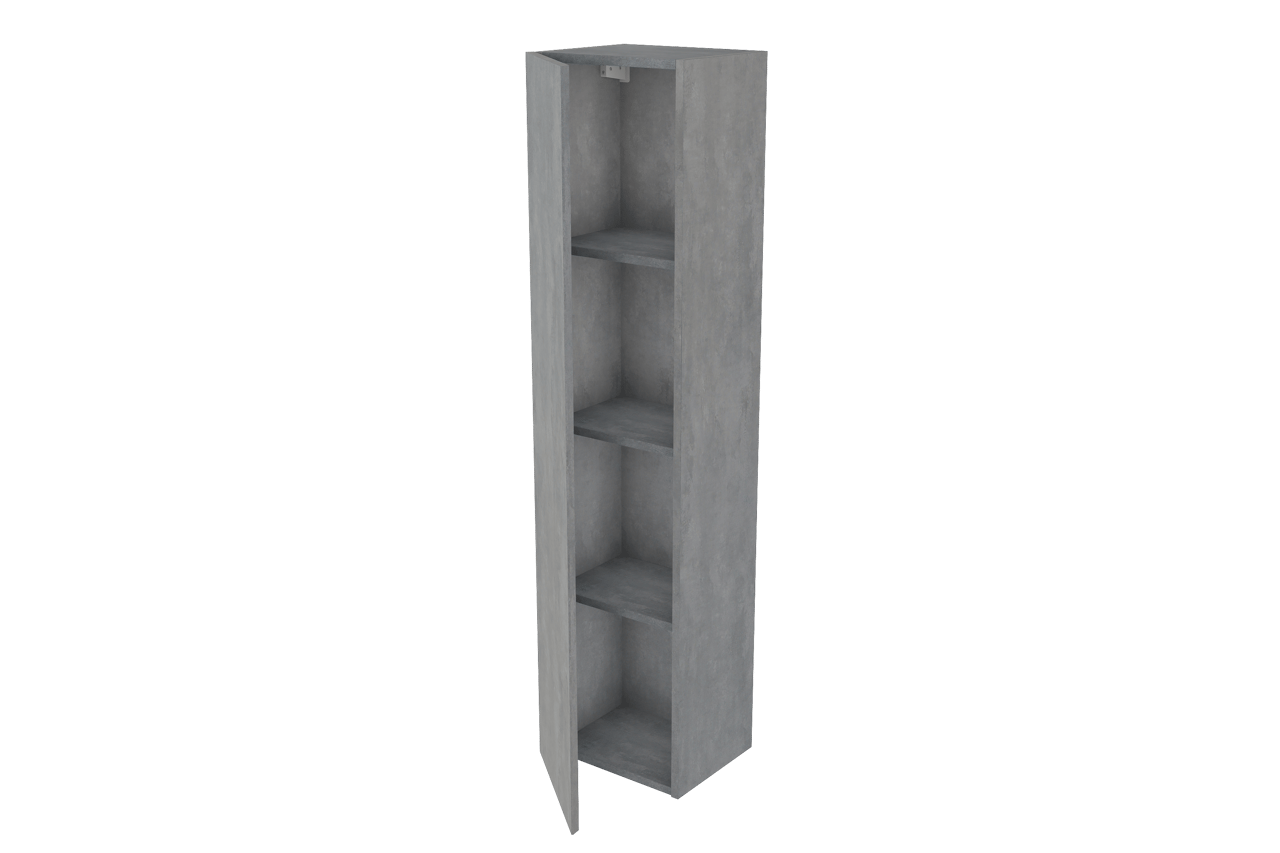Storke Edge Modulo colonne salle de bains suspendue béton gris foncé 35 x 25 x 150 cm