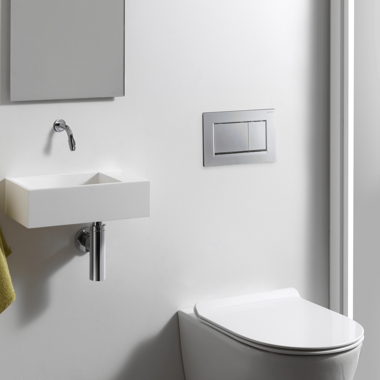 Sigma20 plaque de commande Chrome Mat pour UP320 ou UP720 bâti-support