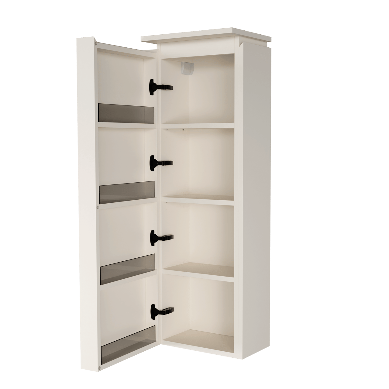Balmani Eclips hängender Hochschrank Links Sandbeige 44 x 32 x 130 cm