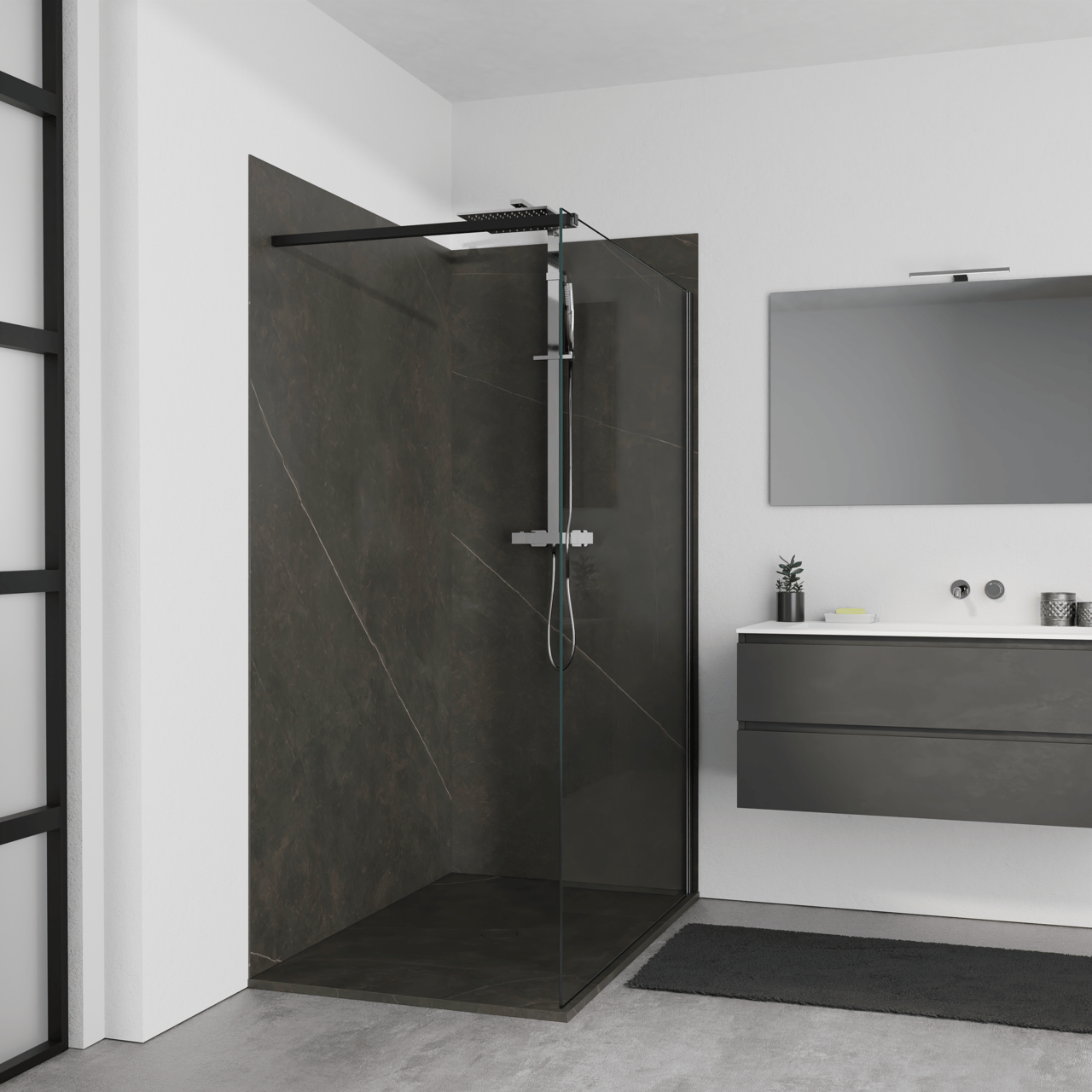 Balmani Studio set douchewandbekleding 140 x 90 x 220 cm keramiek Calatorao