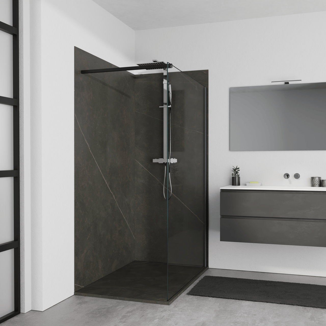 Balmani Studio set douchewandbekleding 140 x 90 x 220 cm keramiek Calatorao