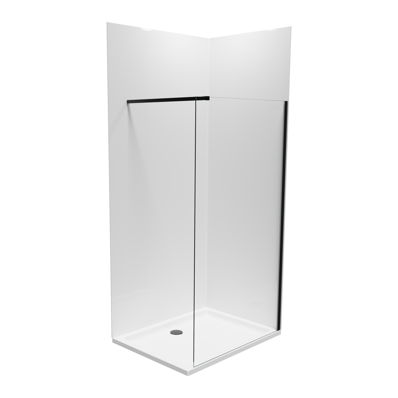 Linie Wall set douchewandbekleding 120 x 90 x 260 cm acryl glanzend wit