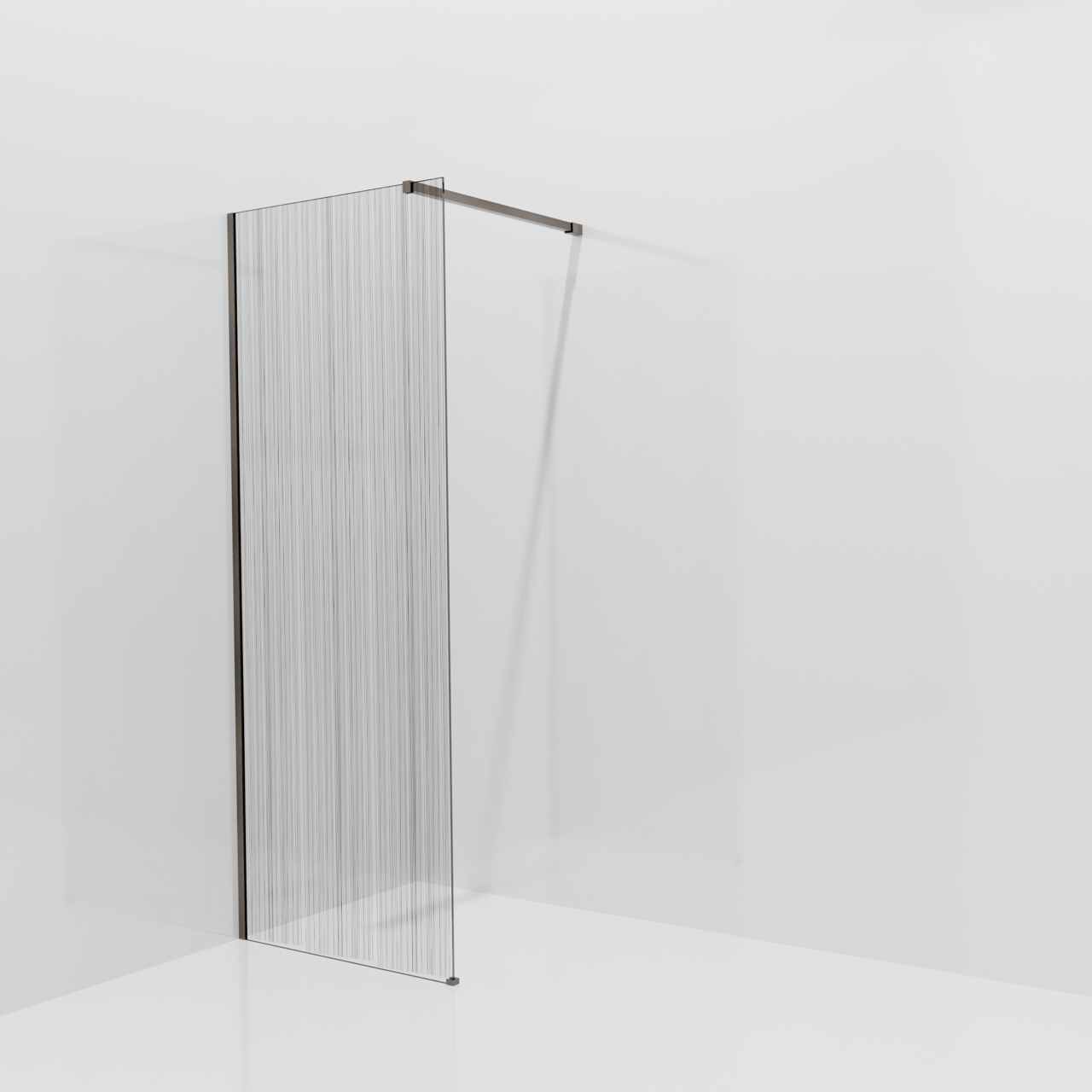 Balmani Modular douche à l'italienne: 80 x 200 cm, Mikado, avec coating, Profil Brushed GunMetal