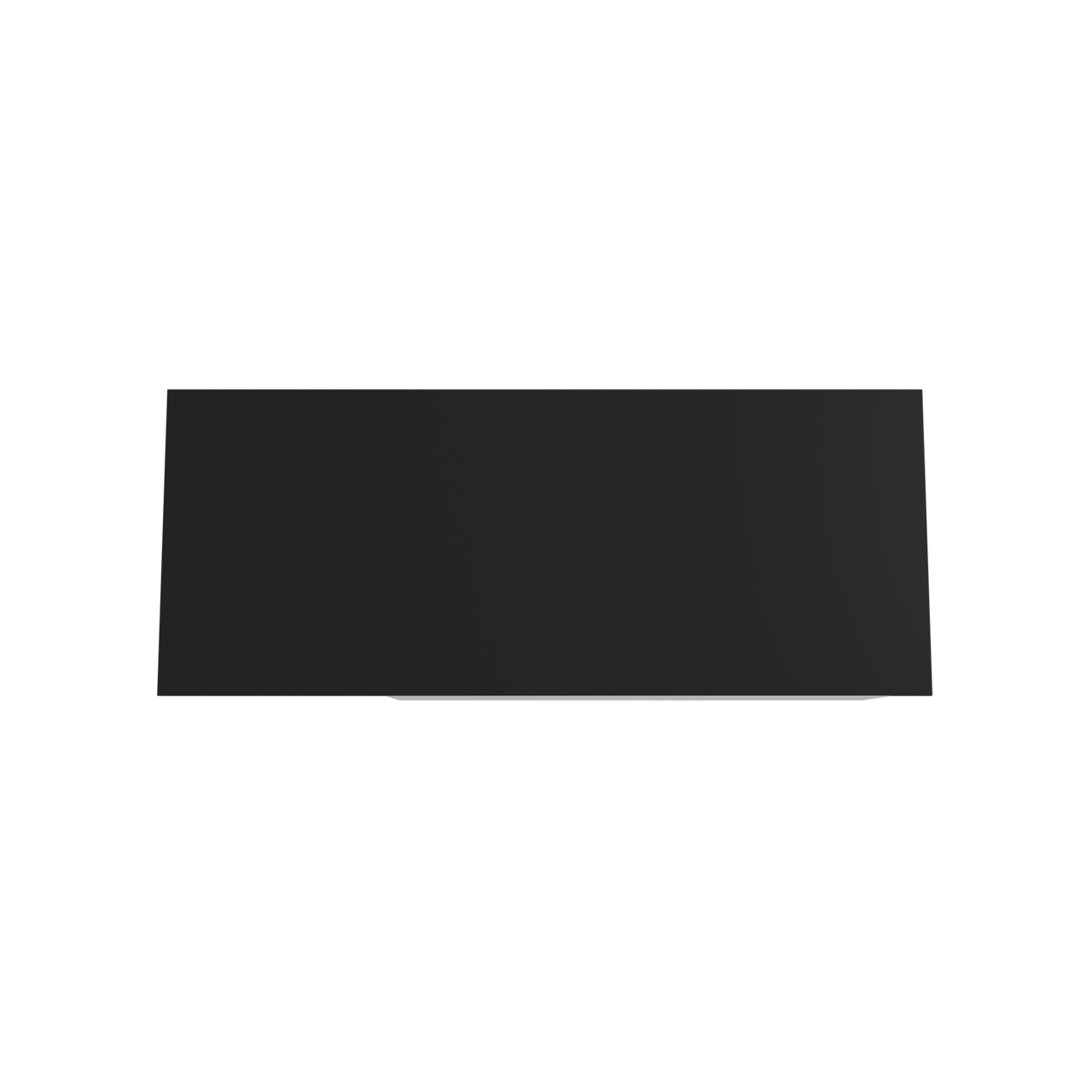 Storke Edge hängendes Möbelstück Set: 130 x 52 cm, Weiß glänzend, mit Panton Einzel- oder Doppel Waschtischplatte, Pulverbeschichtetes MDF Schwarz matt