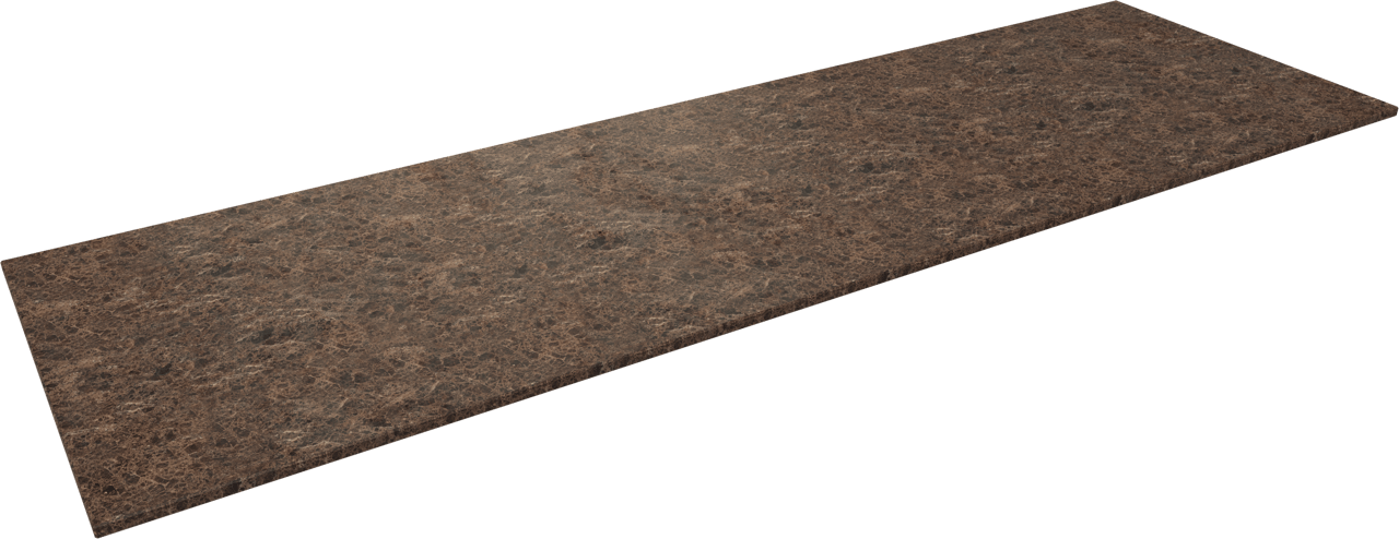 Balmani Stretto Einzel- oder Doppelwaschtischplatte, Marmor Dark Emperador, 180 x 55 cm