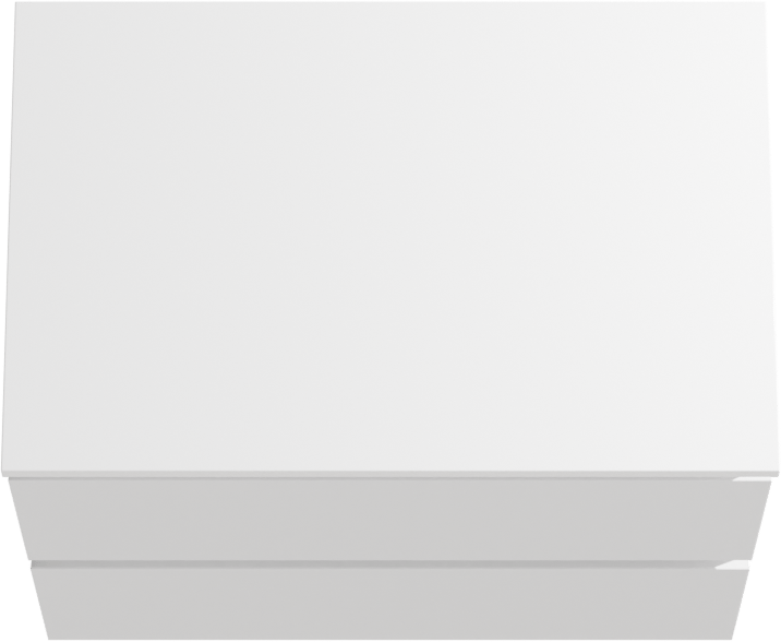 Linie Lado hängendes Möbelstück Set: 70 x 46 cm, Weiß matt, mit Lado Einzel Waschtischplatte, Marmorkomposit Weiß matt