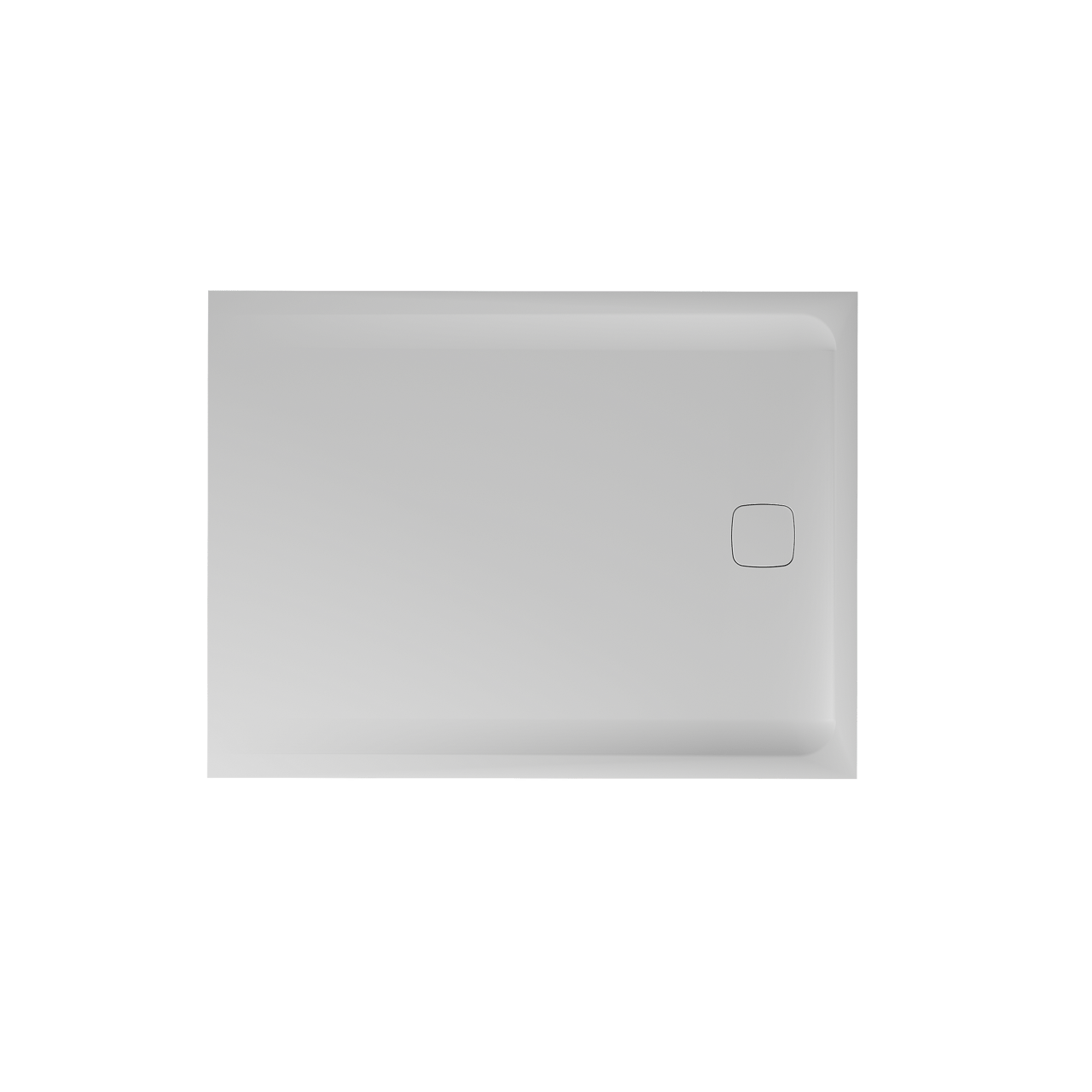 Balmani Bayou receveur de douche 120 x 90 cm solid surface blanc mat