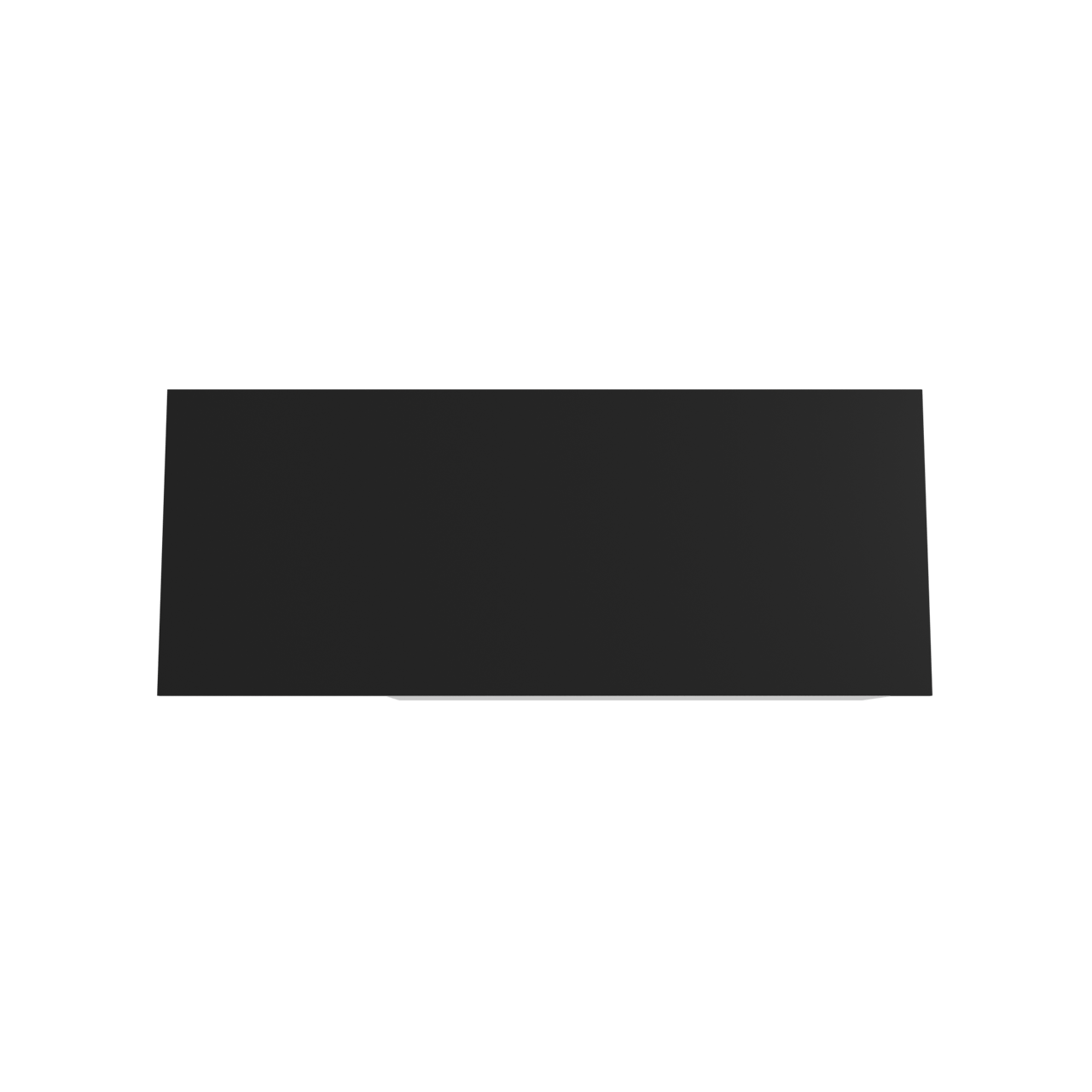 Storke Edge meuble salle de bains suspendu 130 x 52 cm blanc mat avec Panton tablette simple ou double en mdf enduit de poudre noir mat