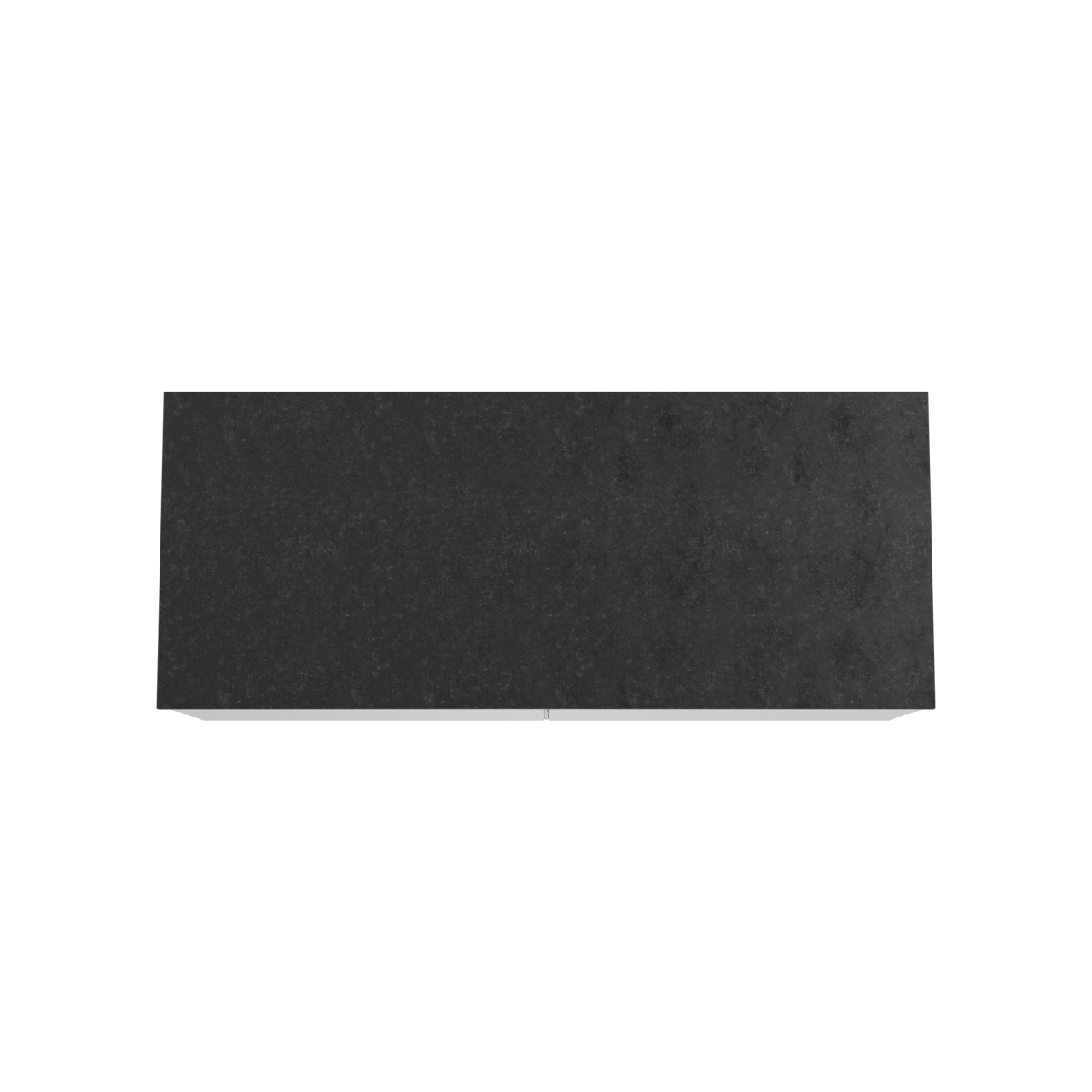 Balmani Mitra hängendes Möbelstück Set: 135 x 55 cm, Weiß matt, mit Stretto Einzel- oder Doppel Waschtischplatte, Schwarzes Granit