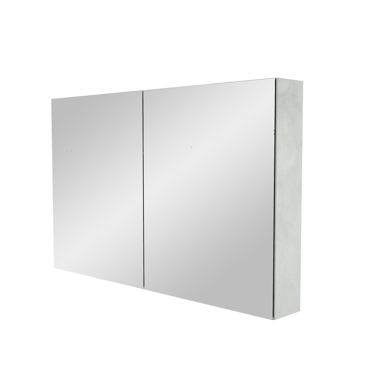Storke Reflecta Spiegelschrank, 120 x 75 cm, Beton silbergrau