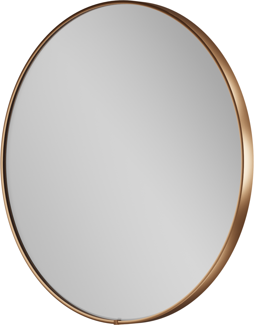 Balmani Secret rund Brushed RoseGold Badezimmerspiegel Ø 60 cm mit Spiegelbeleuchtung und Anti-Beschlag Spiegelheizung