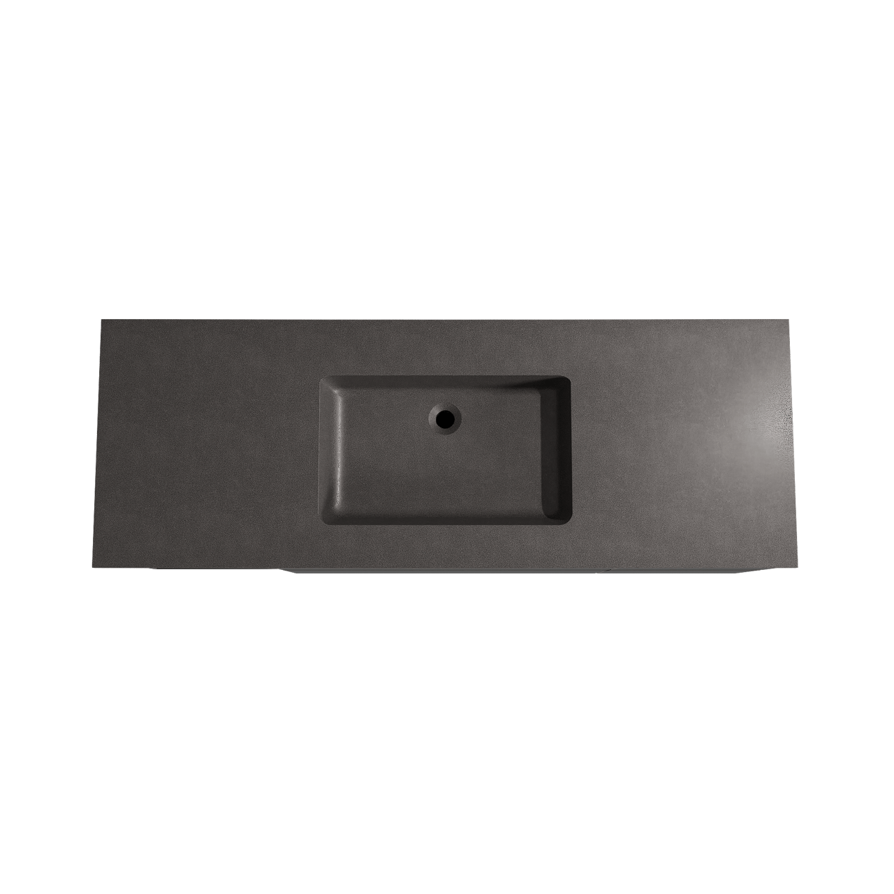 Storke Edge zwevend badmeubel 145 x 52 cm mat zwart met Scuro enkele wastafel in kwarts mat zwart