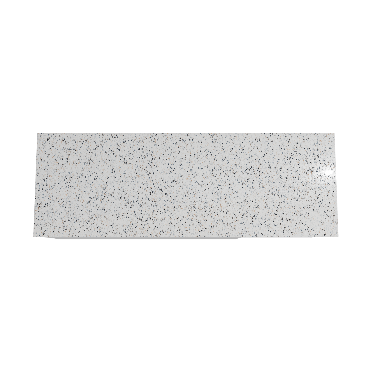 Storke Edge meuble salle de bains suspendu 150 x 52 cm blanc brillant avec Tavola tablette simple ou double en blanc/noir mat terrazzo