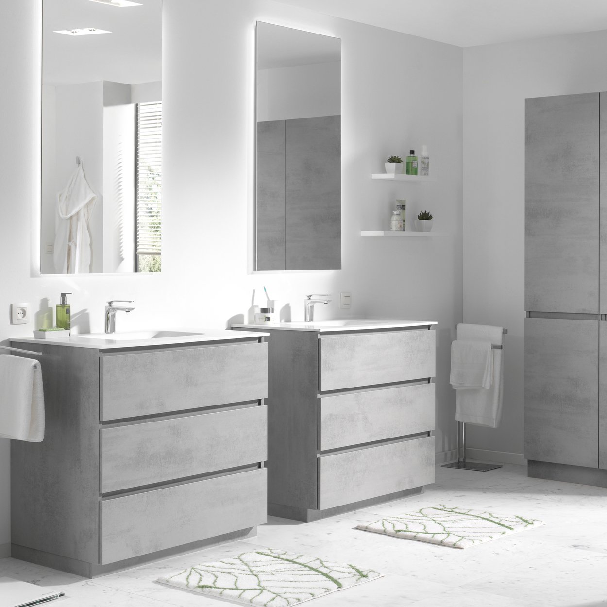 Balmani Giro miroir rectangulaire lumineux 120 x 65 cm