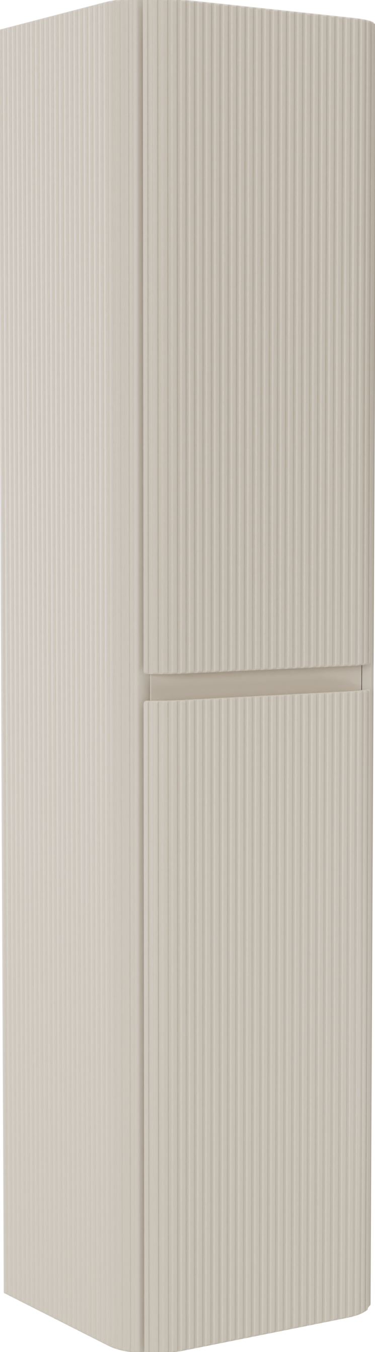 Storke Soft armoire colonne suspendu 40 x 35 x 170 cm Sand mat Nervure sym. vert.
