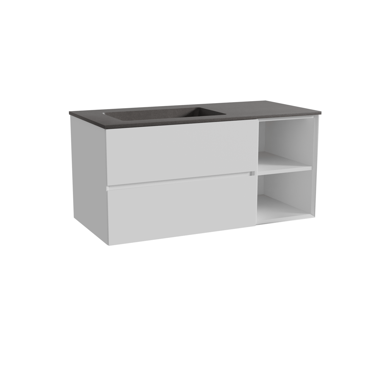 Storke Edge meuble salle de bains avec plan vasque Scuro