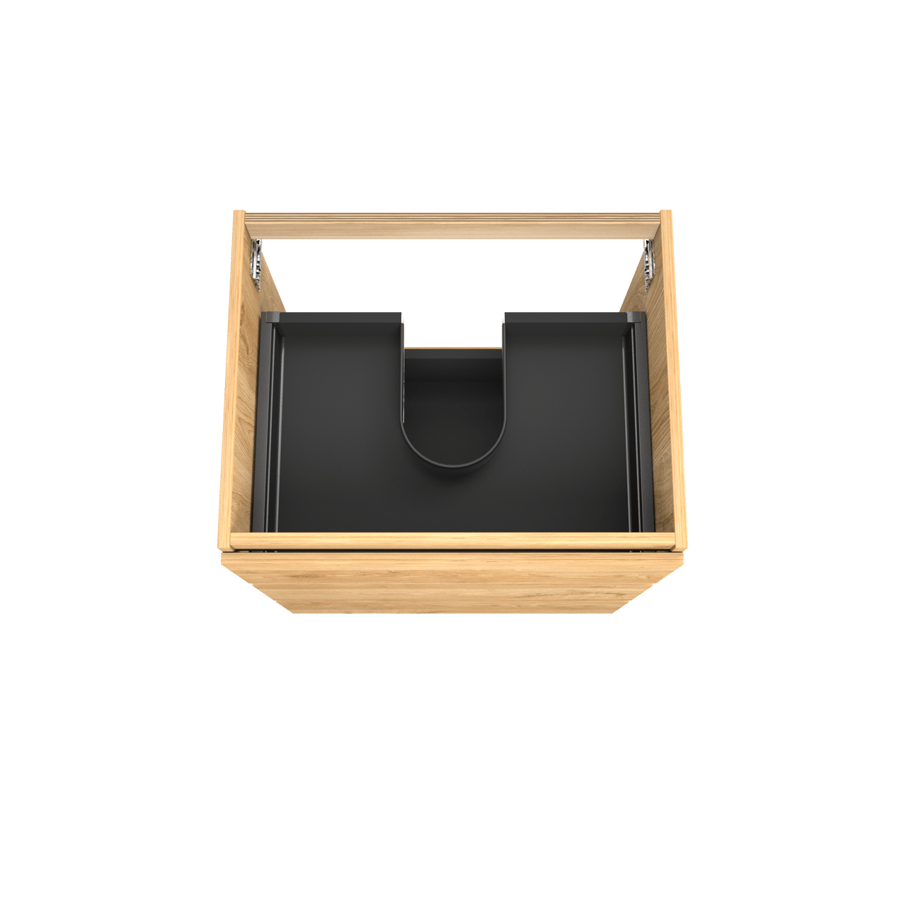 Balmani Lucida meuble sous-lavabo a poser 67,5 x 55 cm chêne brut 3 tiroirs